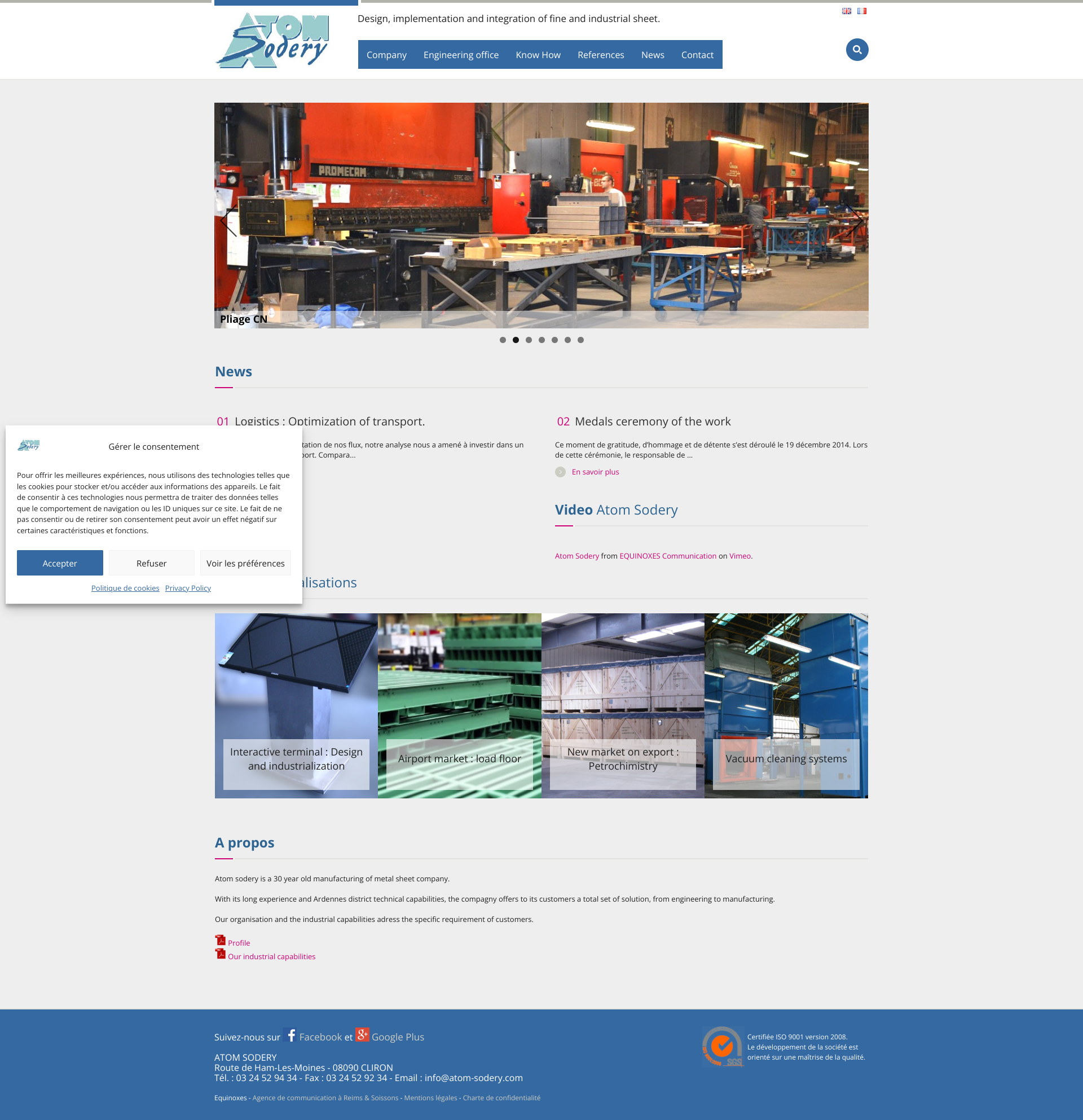Aperçu du site