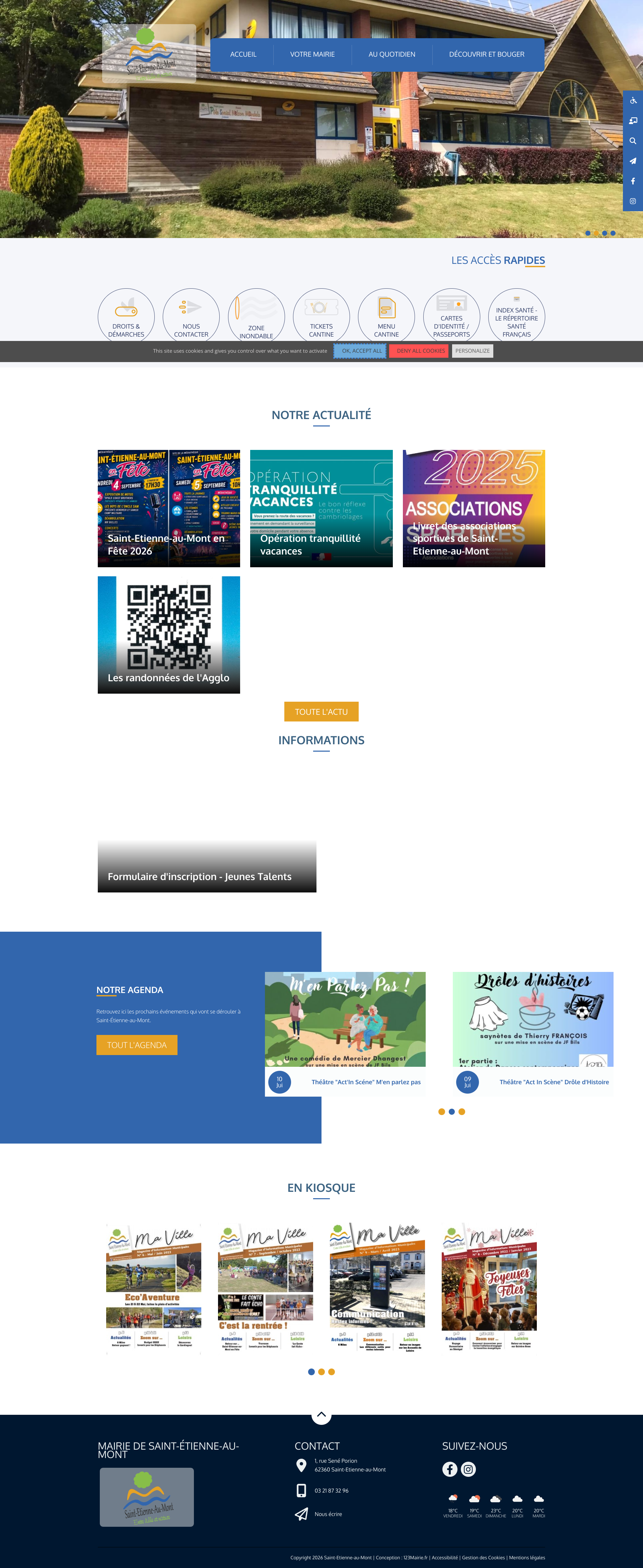 Aperçu du site