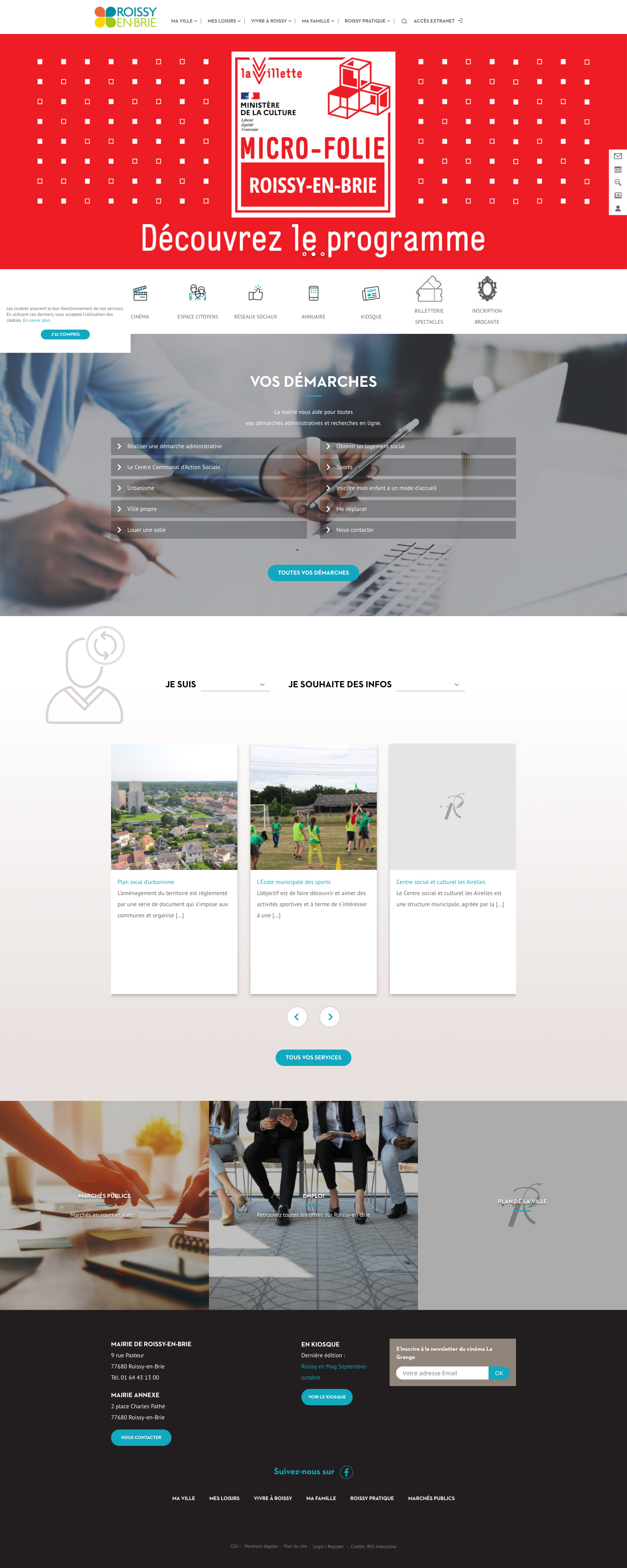 Aperçu du site