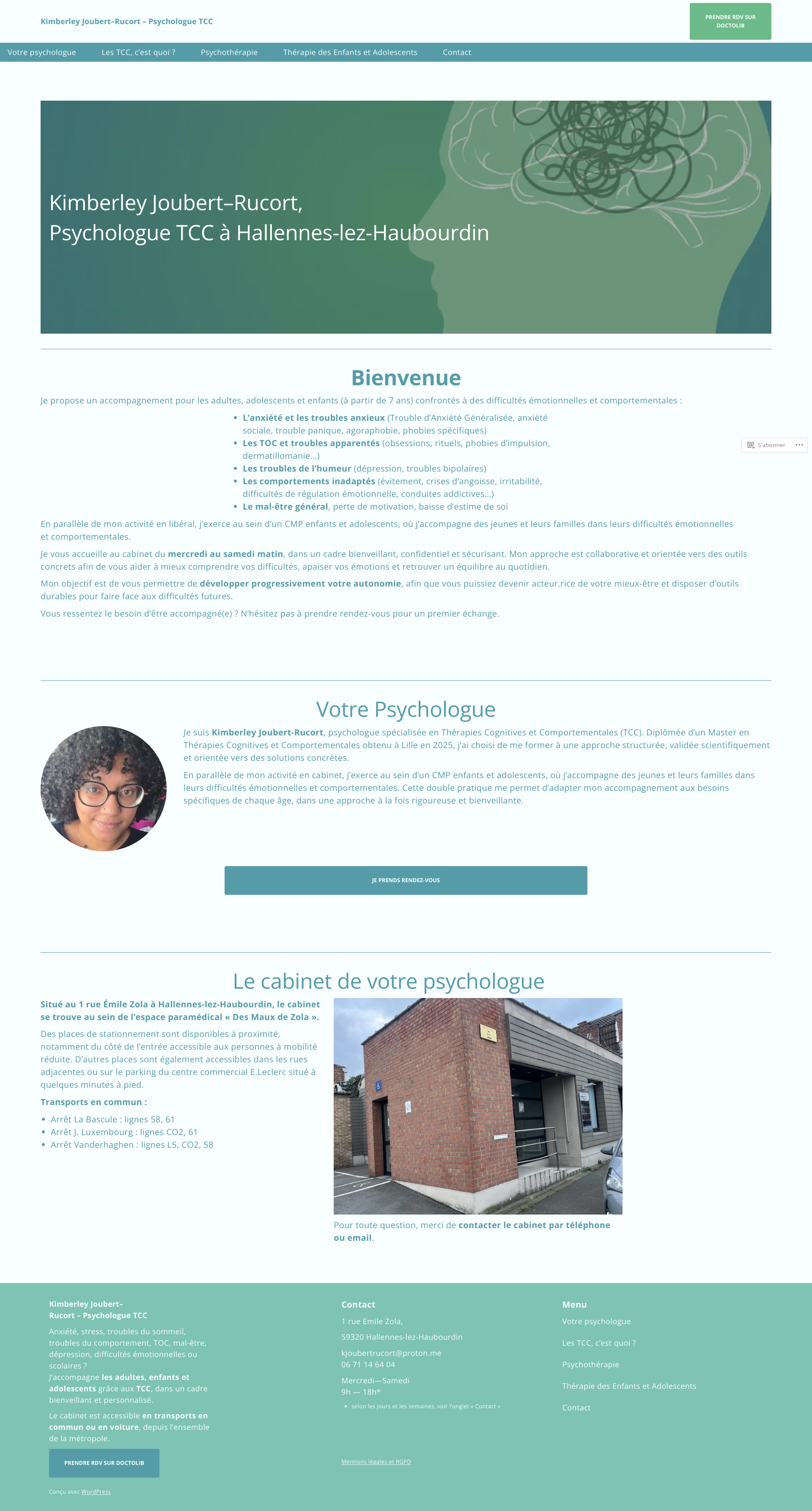 Aperçu du site