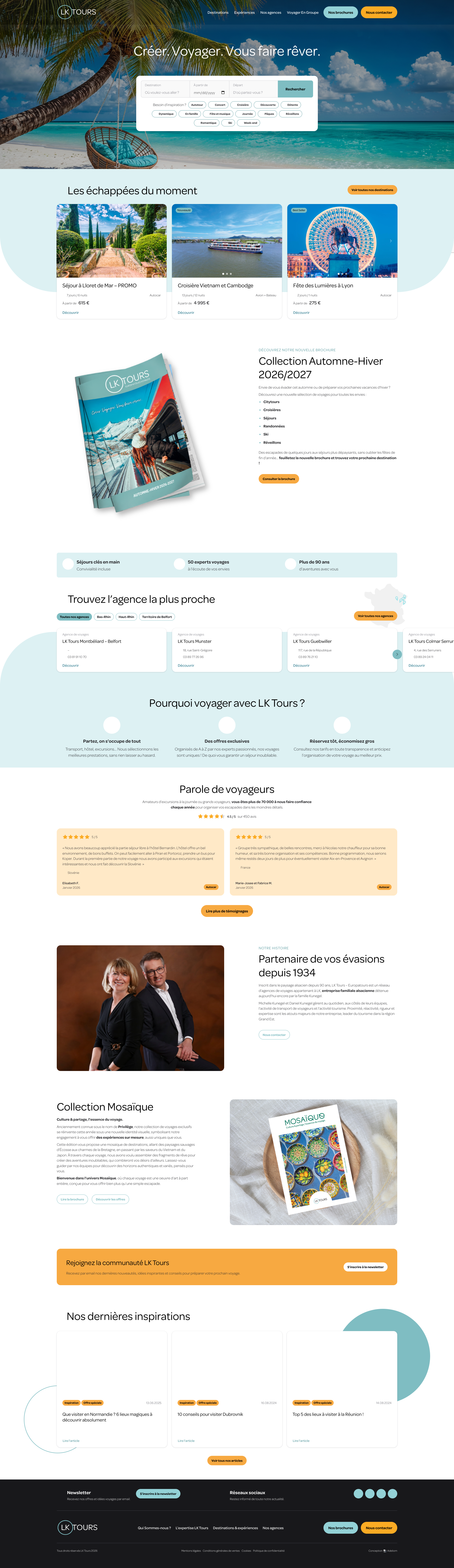 Aperçu du site