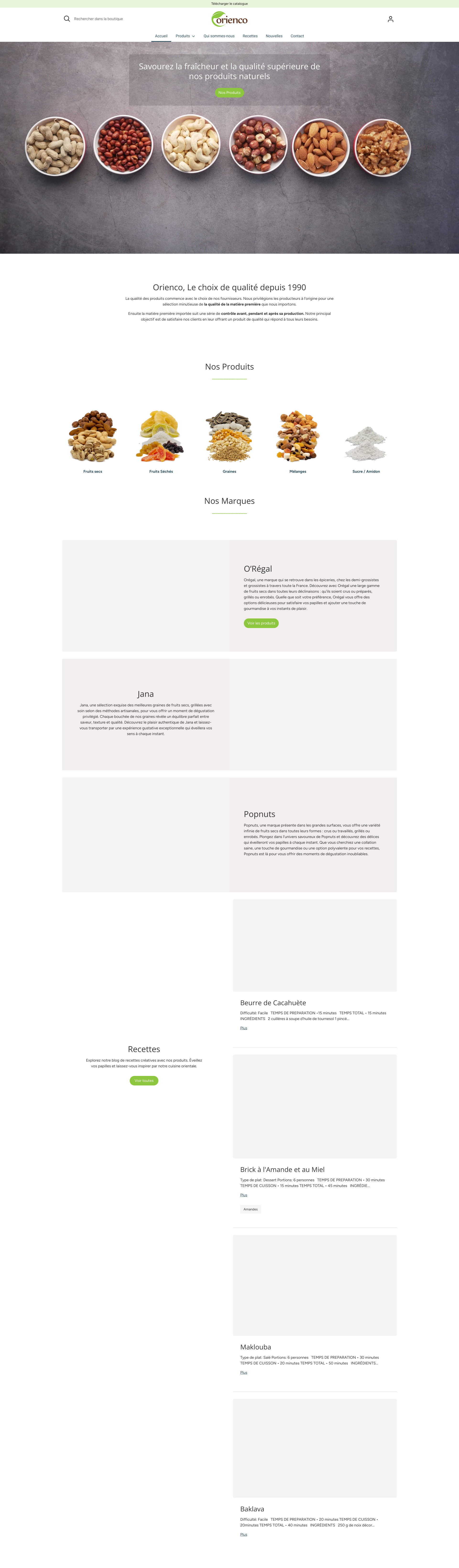 Aperçu du site