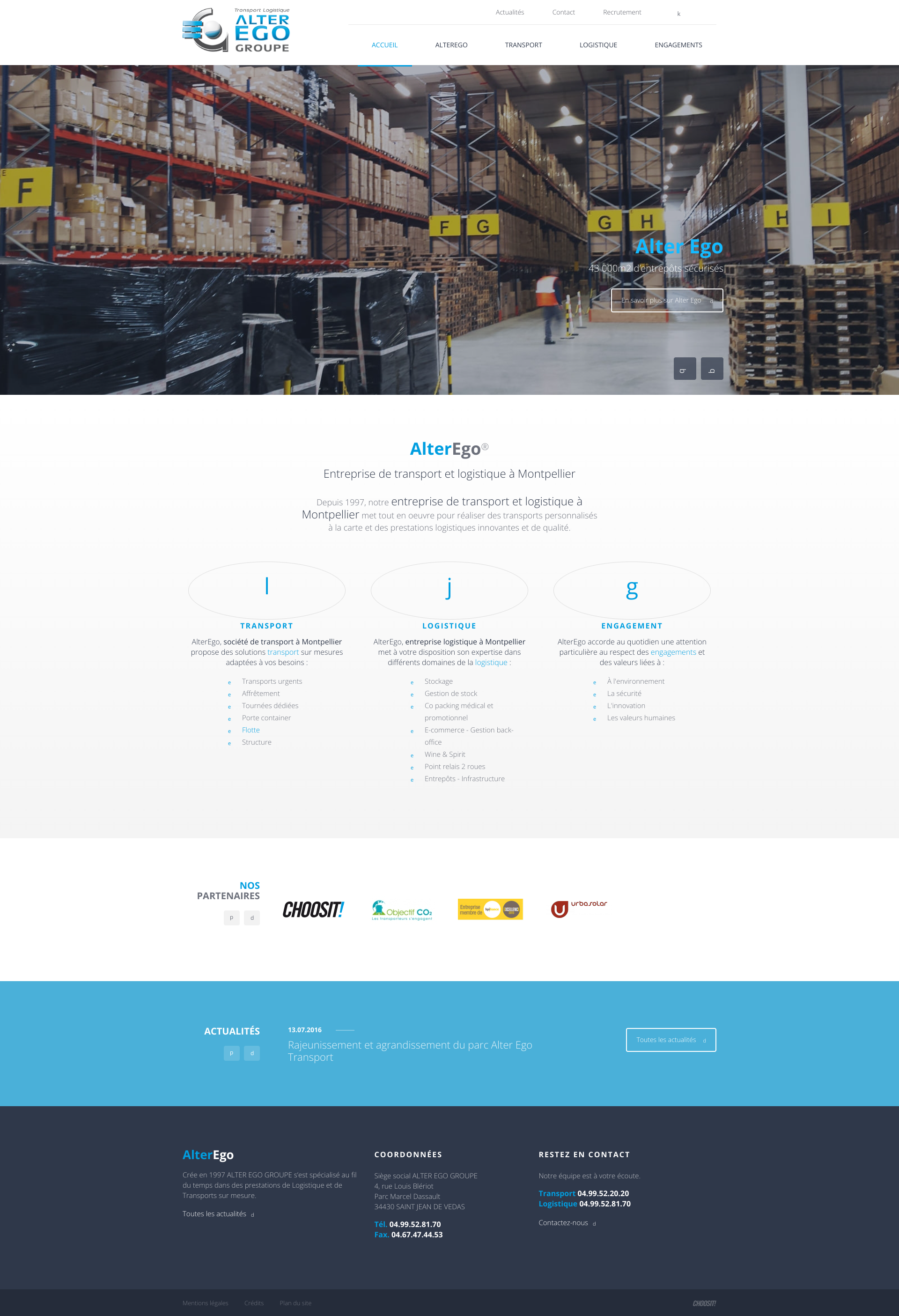 Aperçu du site
