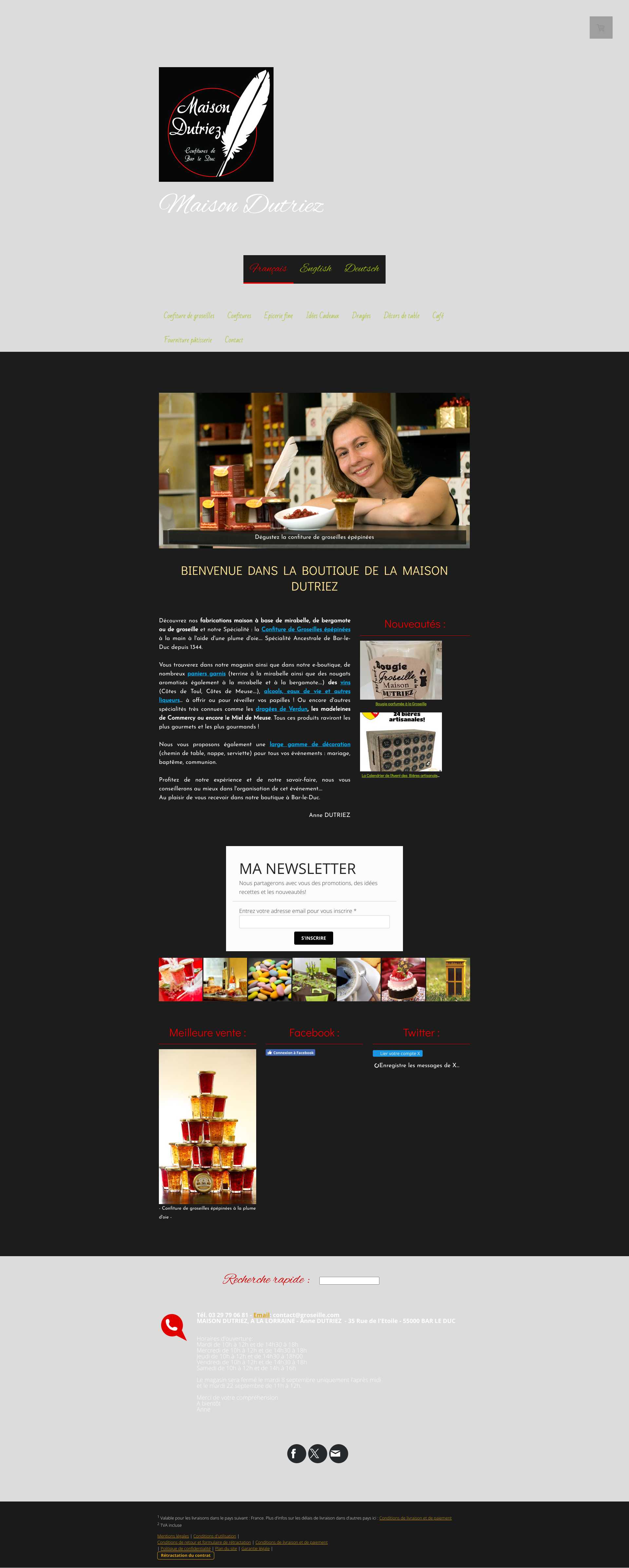 Aperçu du site
