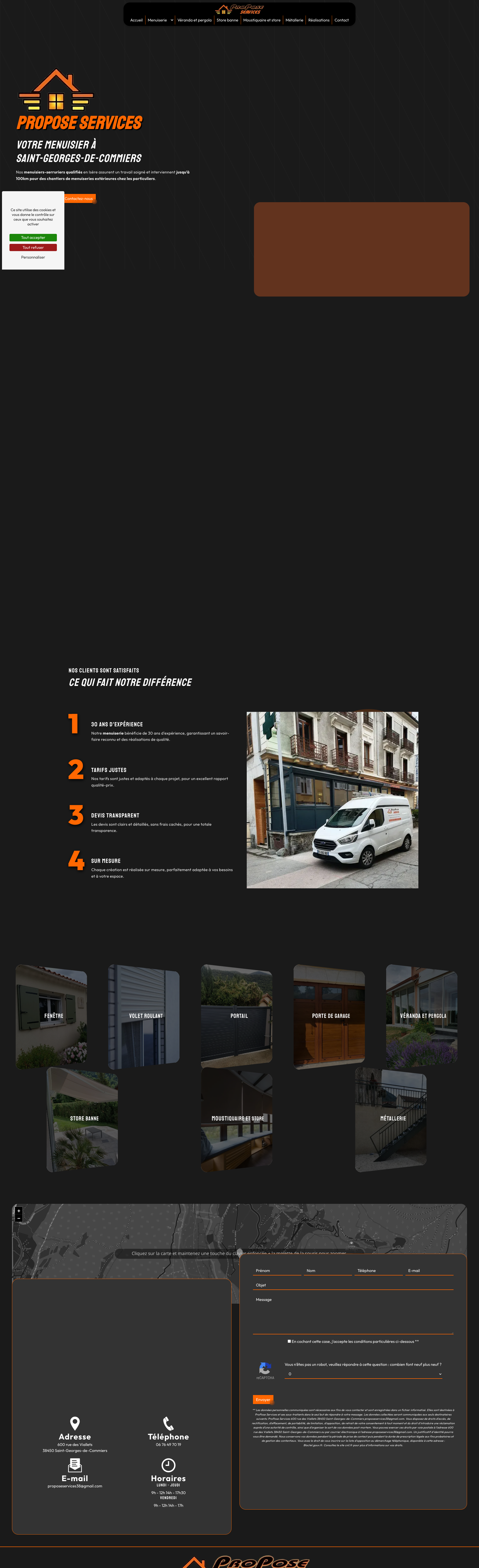 Aperçu du site