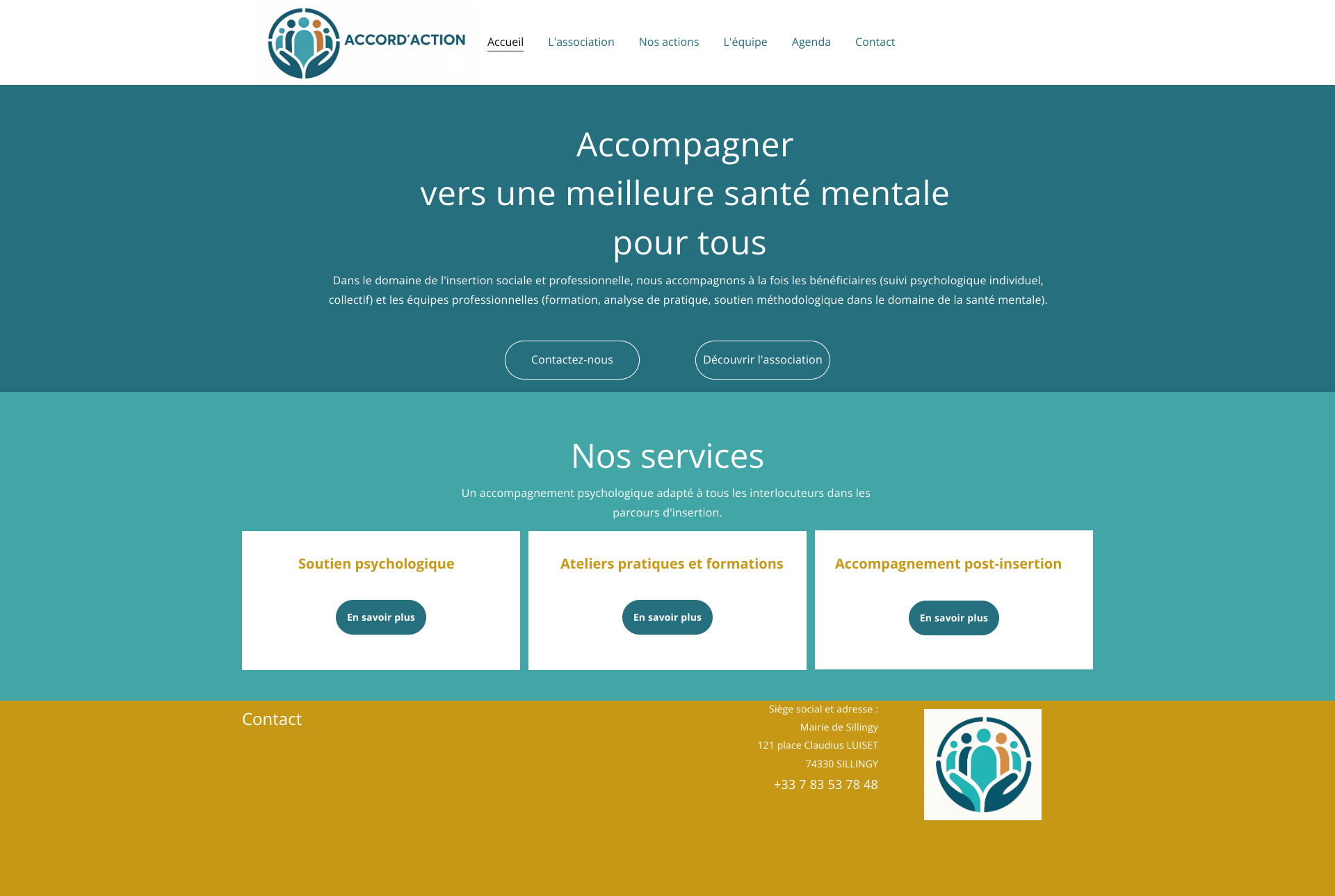Aperçu du site