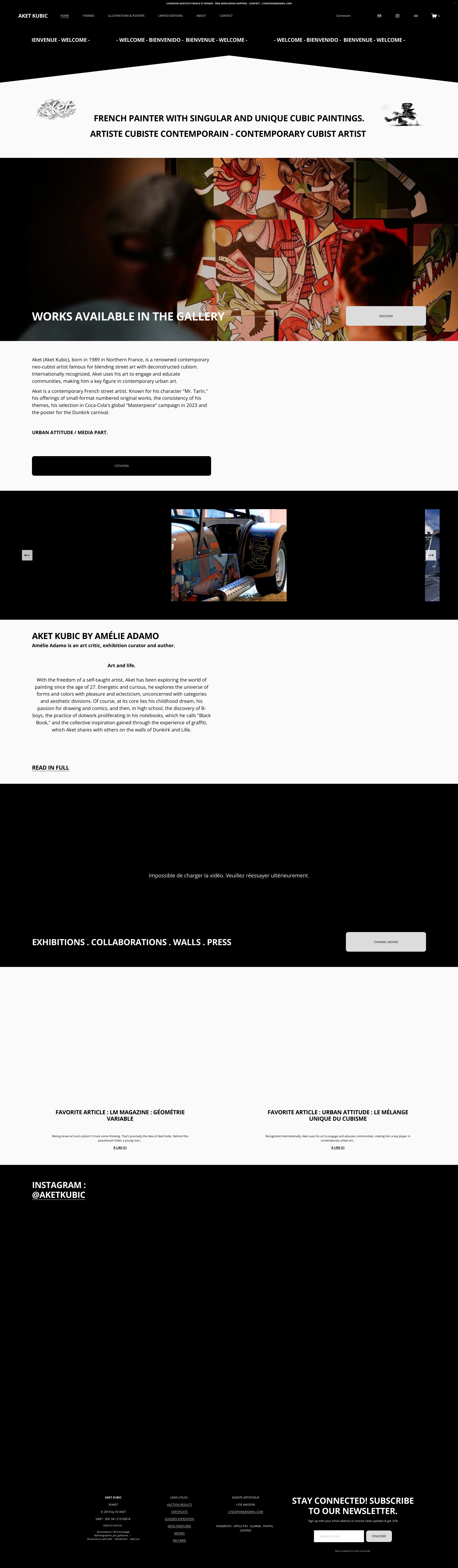Aperçu du site