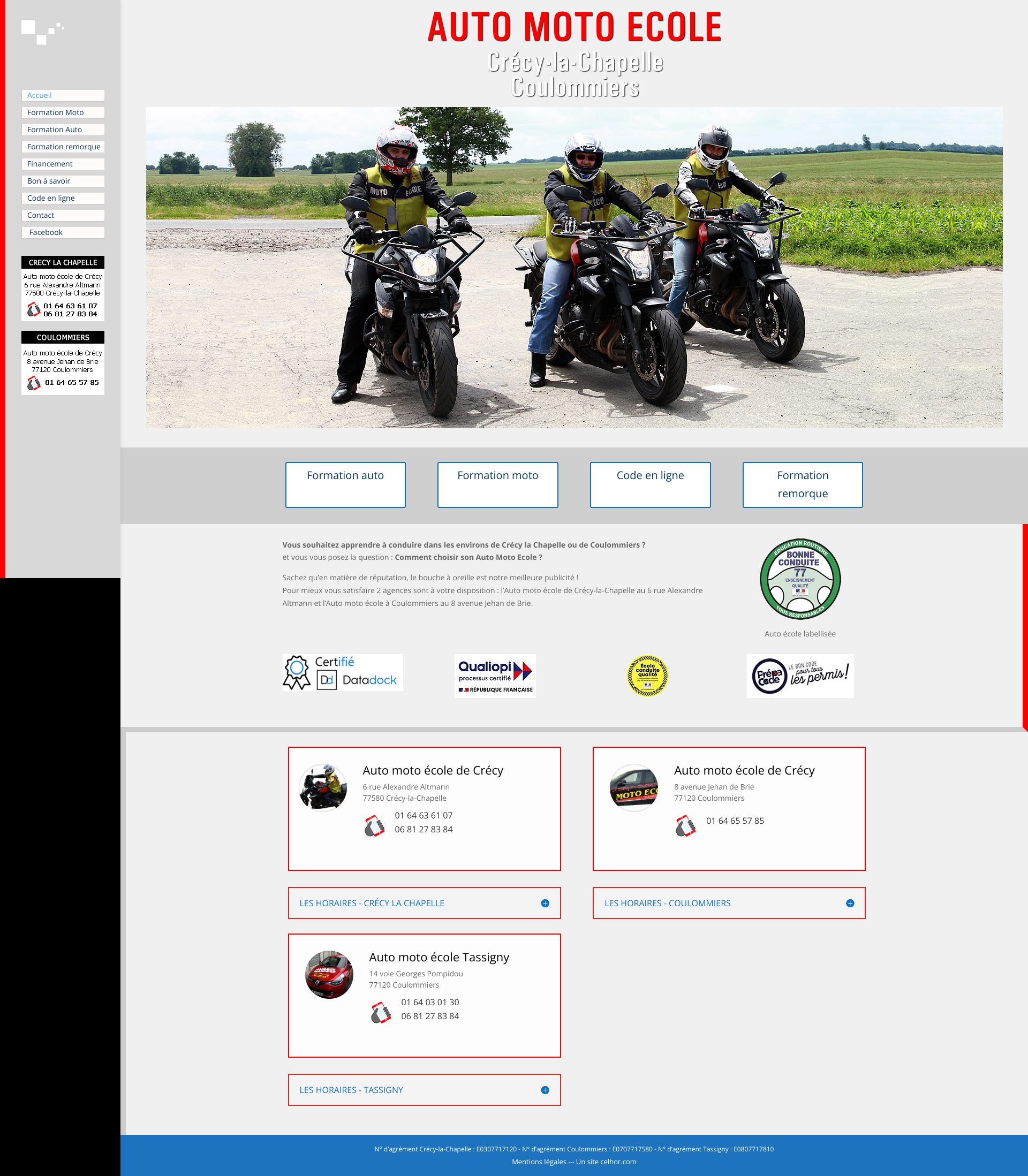 Aperçu du site