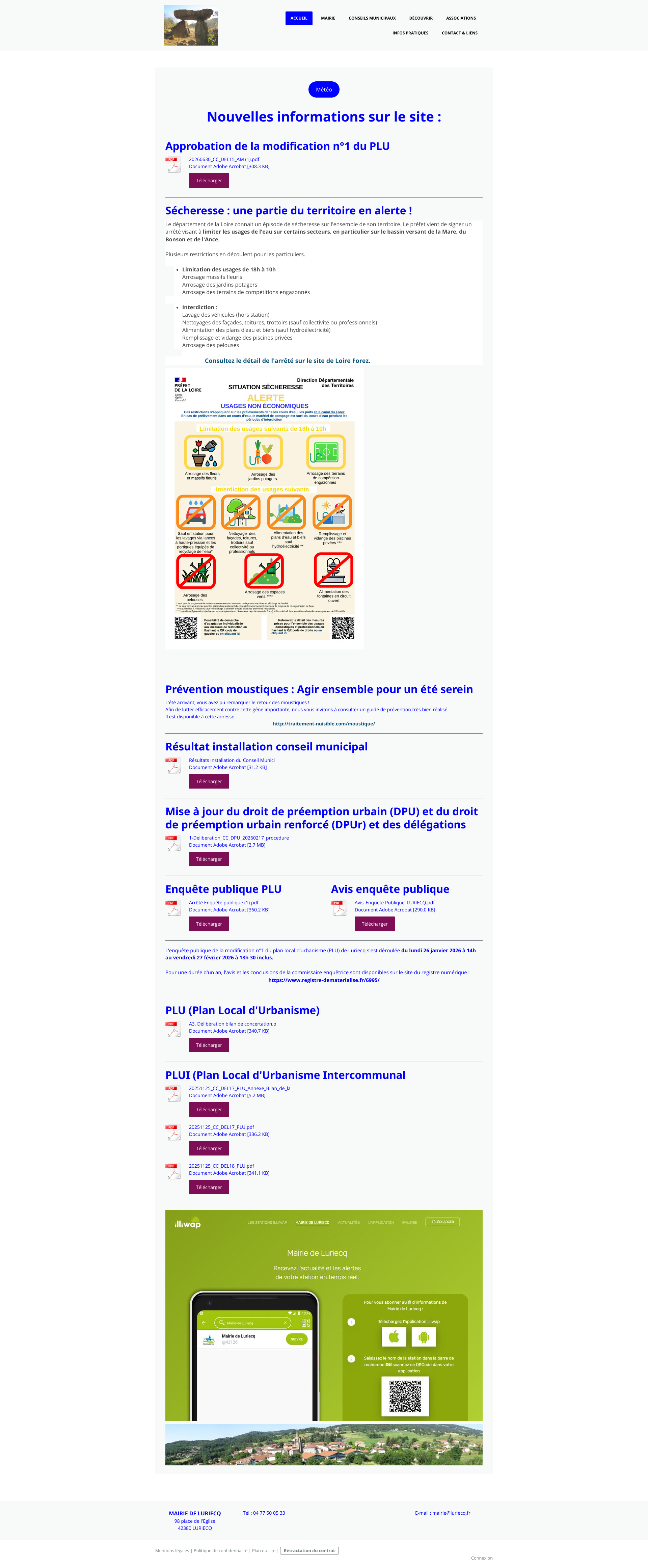 Aperçu du site