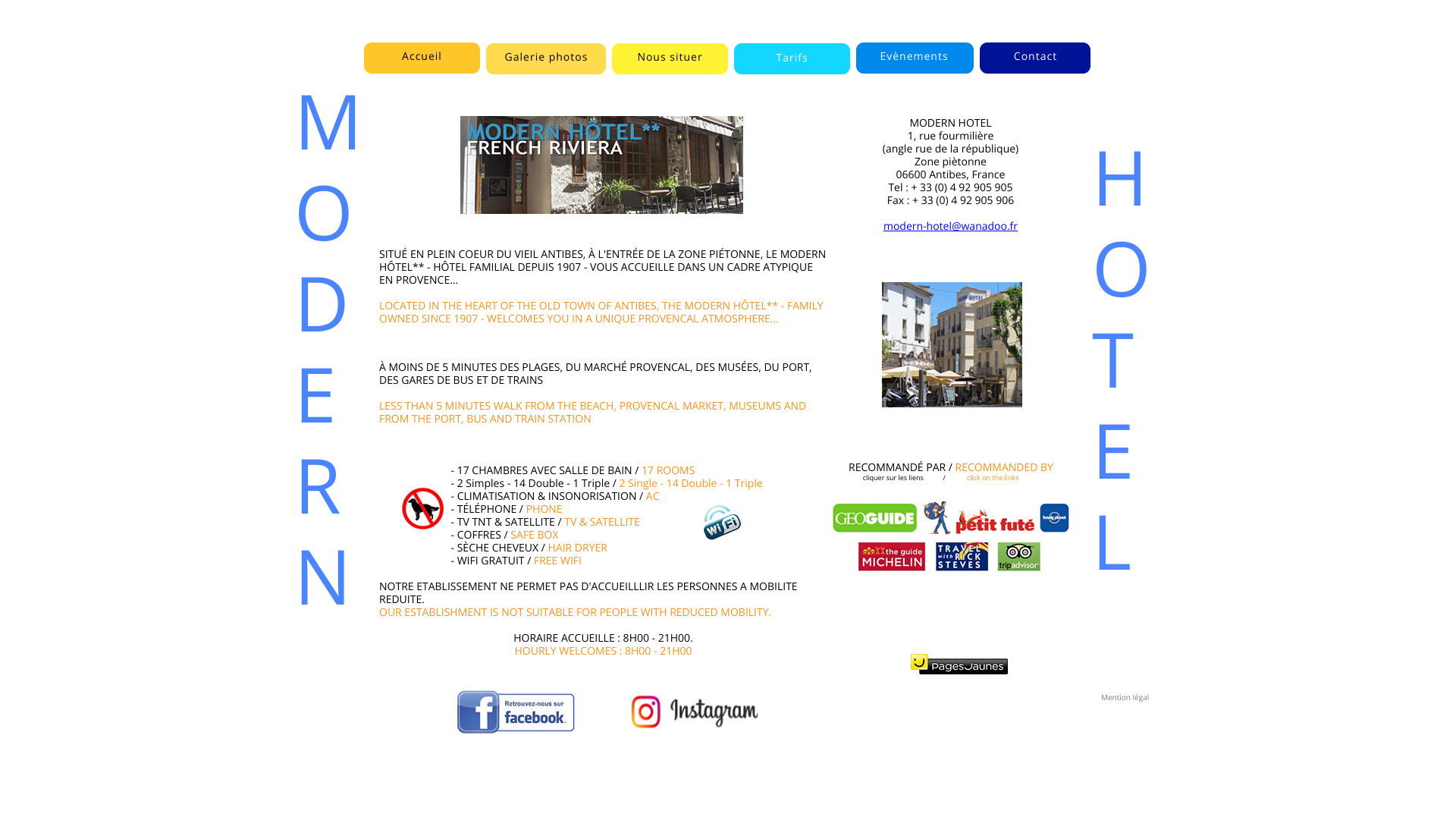 Aperçu du site