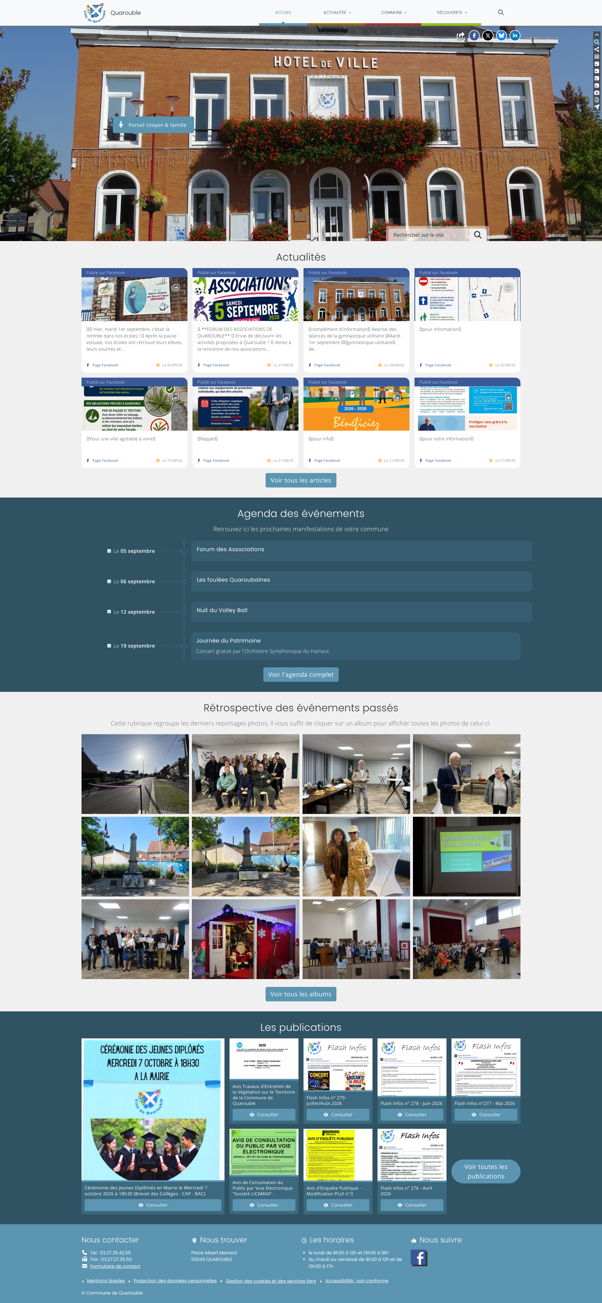 Aperçu du site