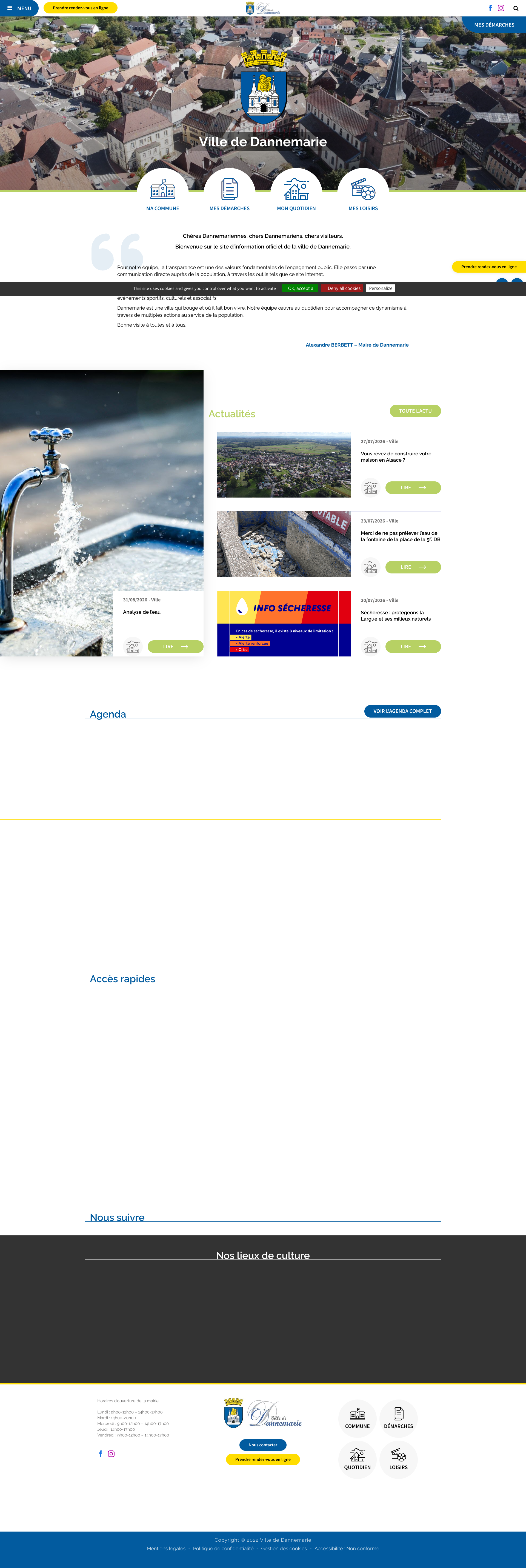 Aperçu du site