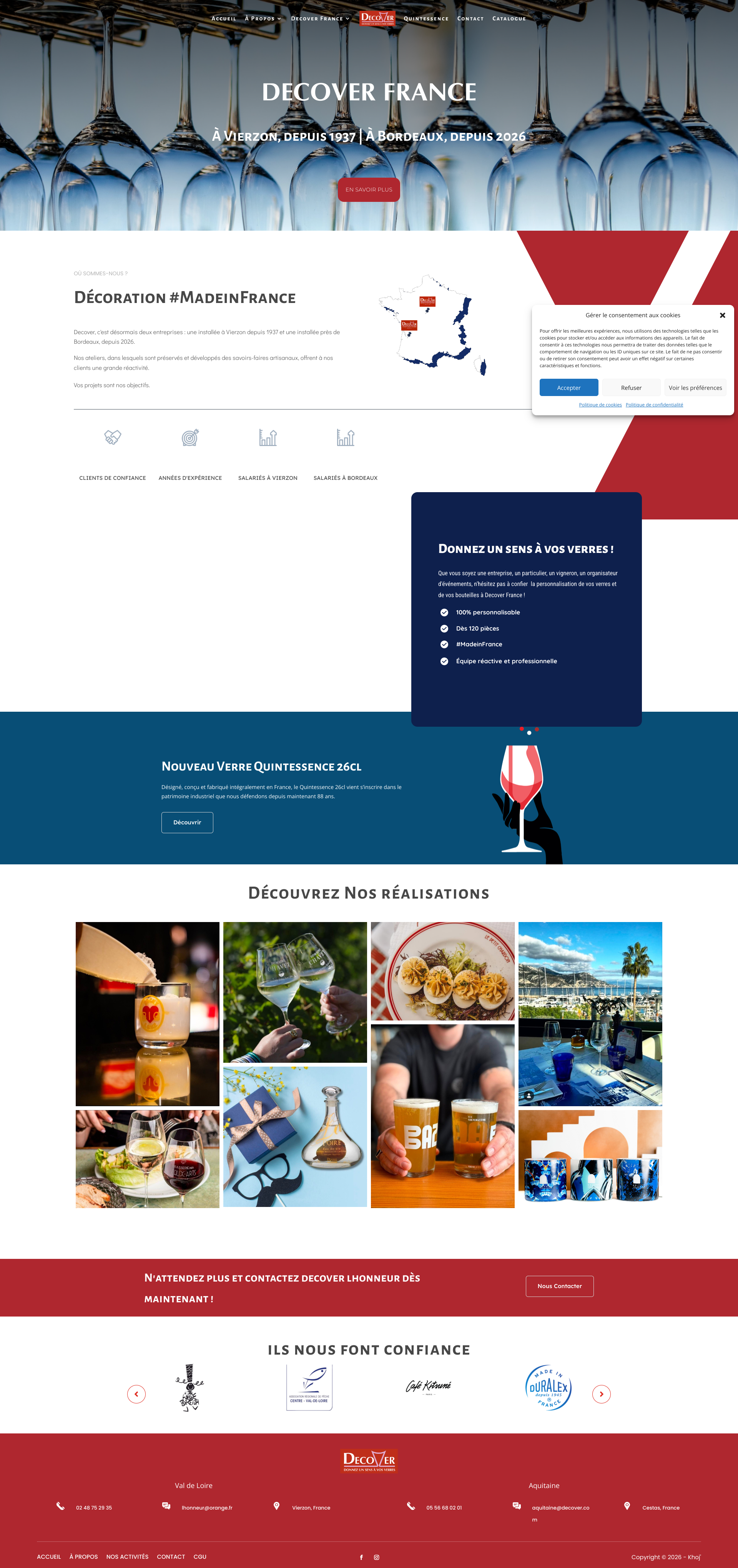 Aperçu du site