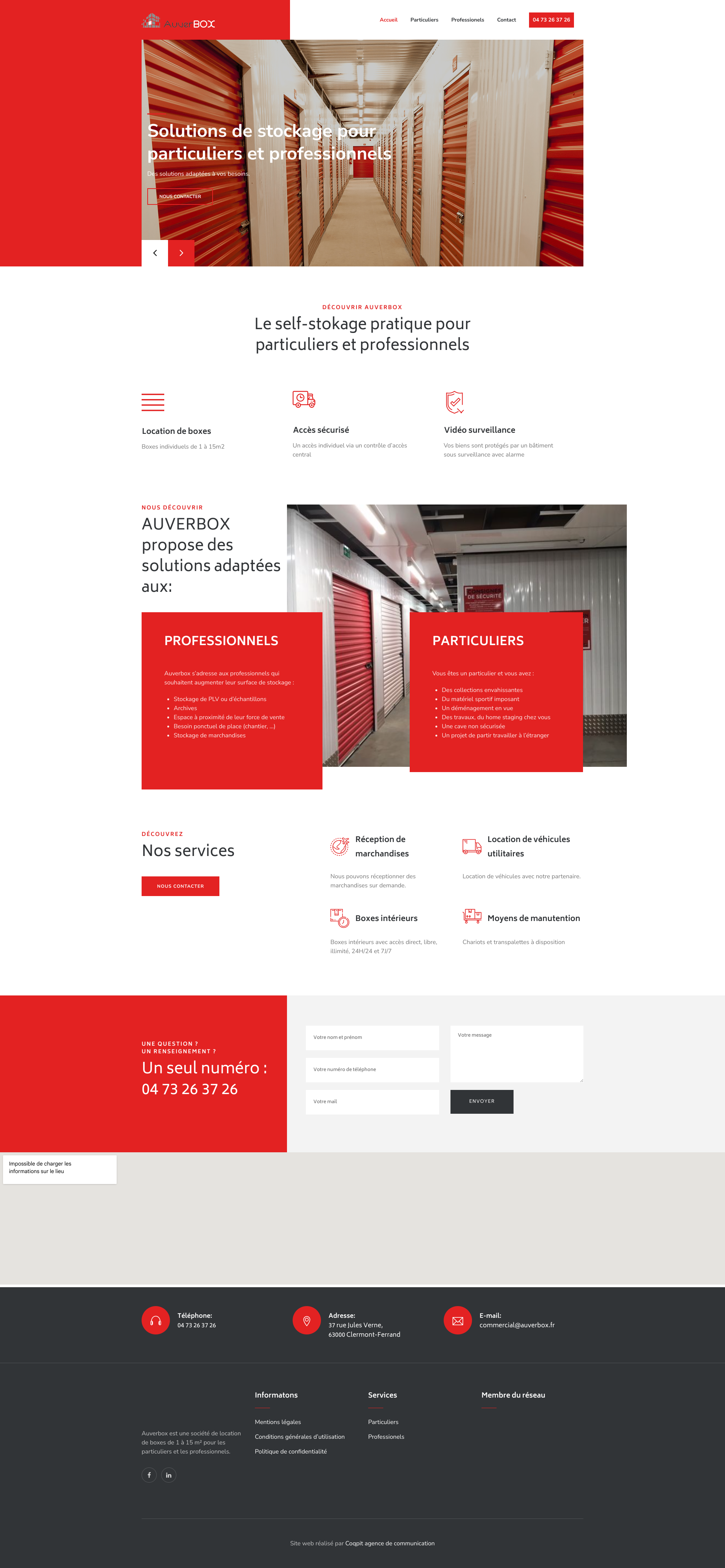 Aperçu du site