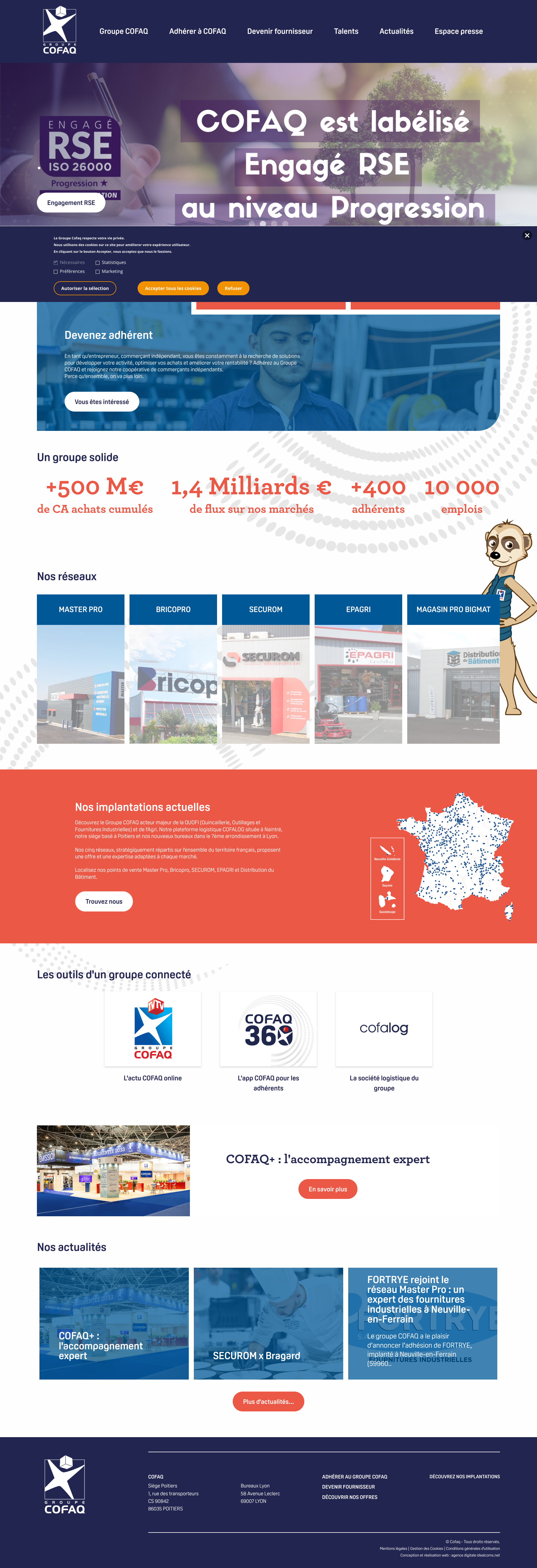 Aperçu du site