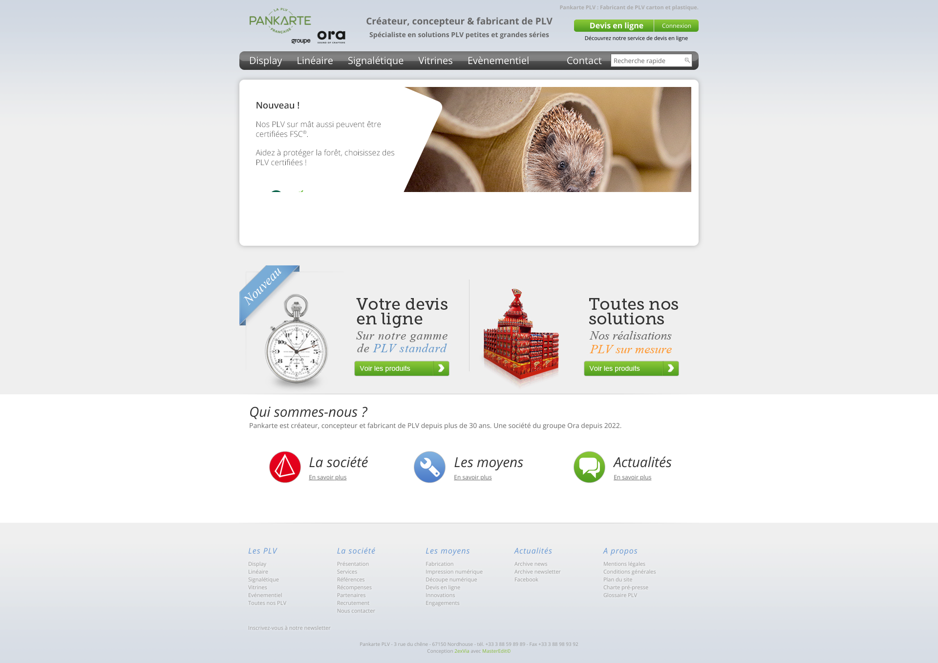 Aperçu du site