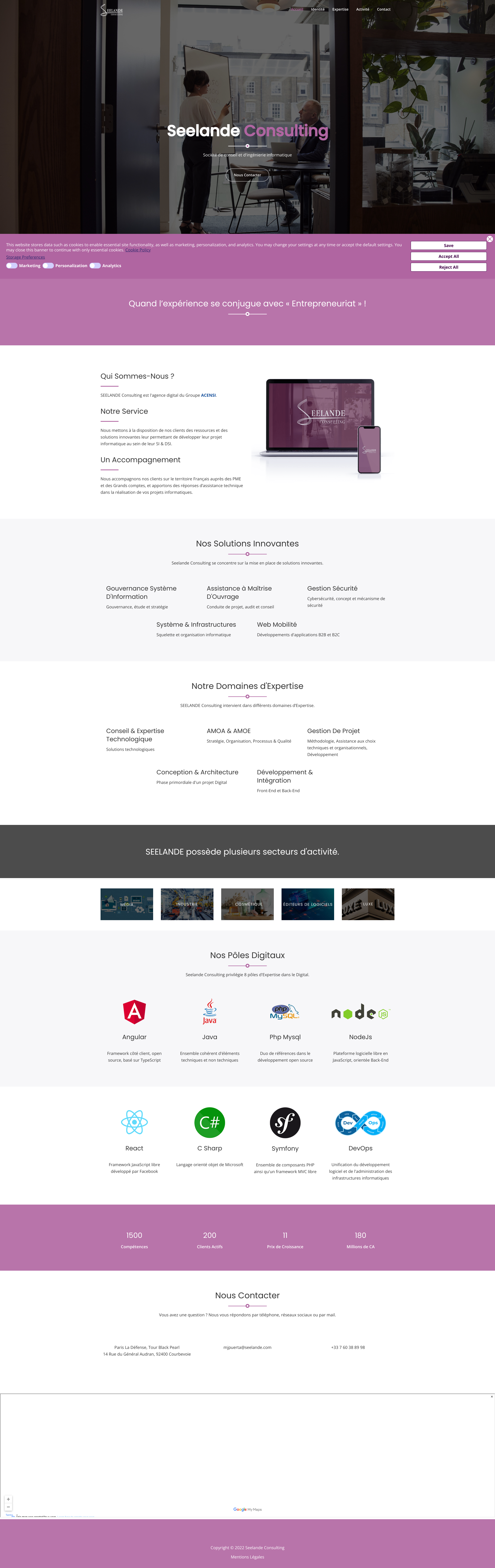 Aperçu du site