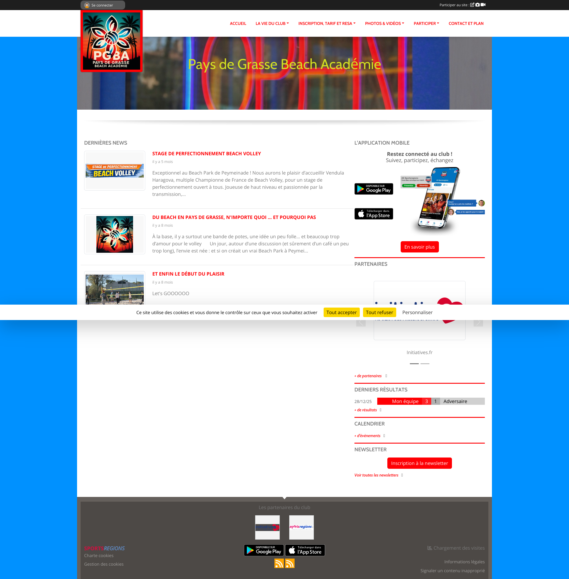 Aperçu du site