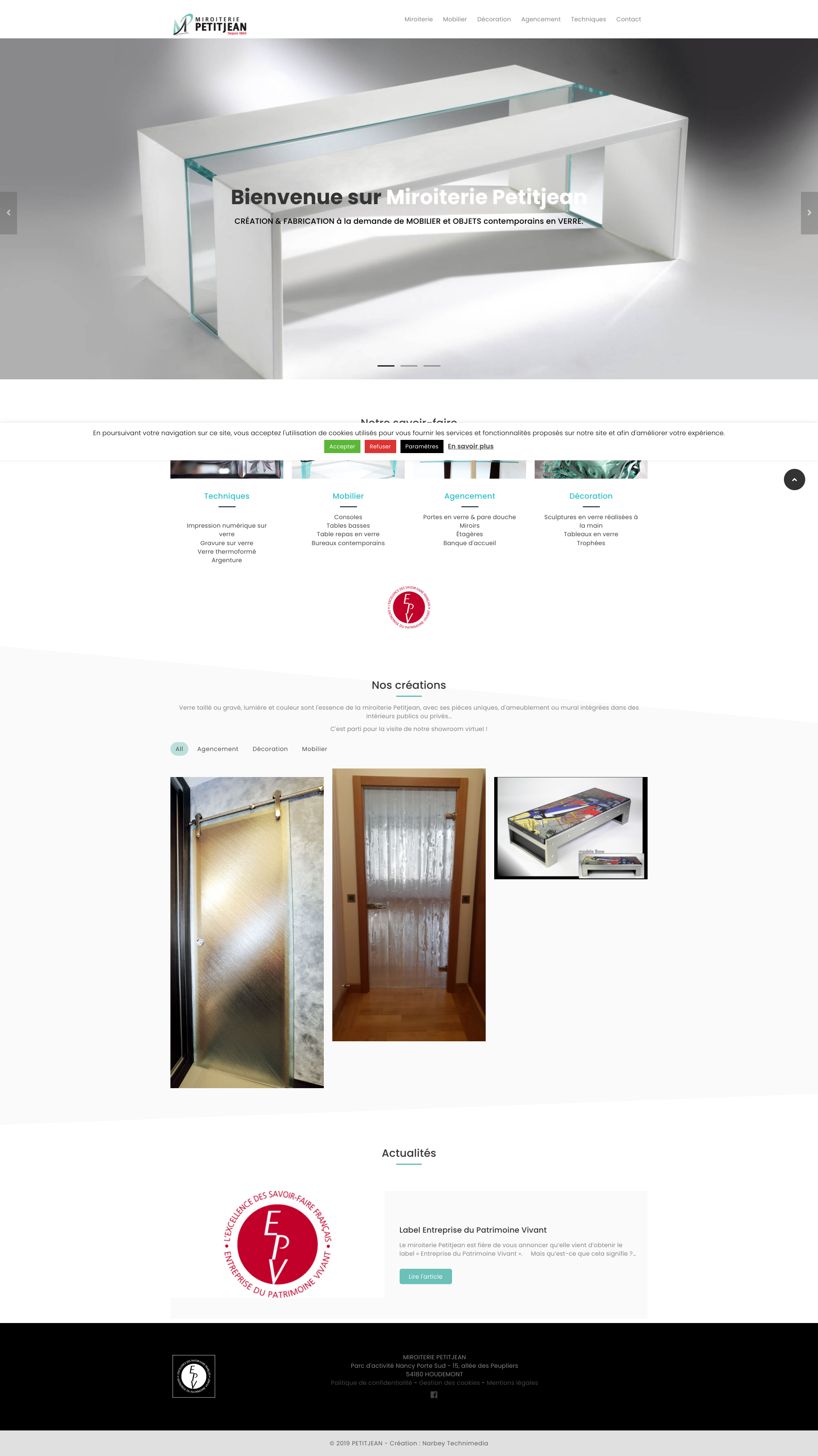 Aperçu du site