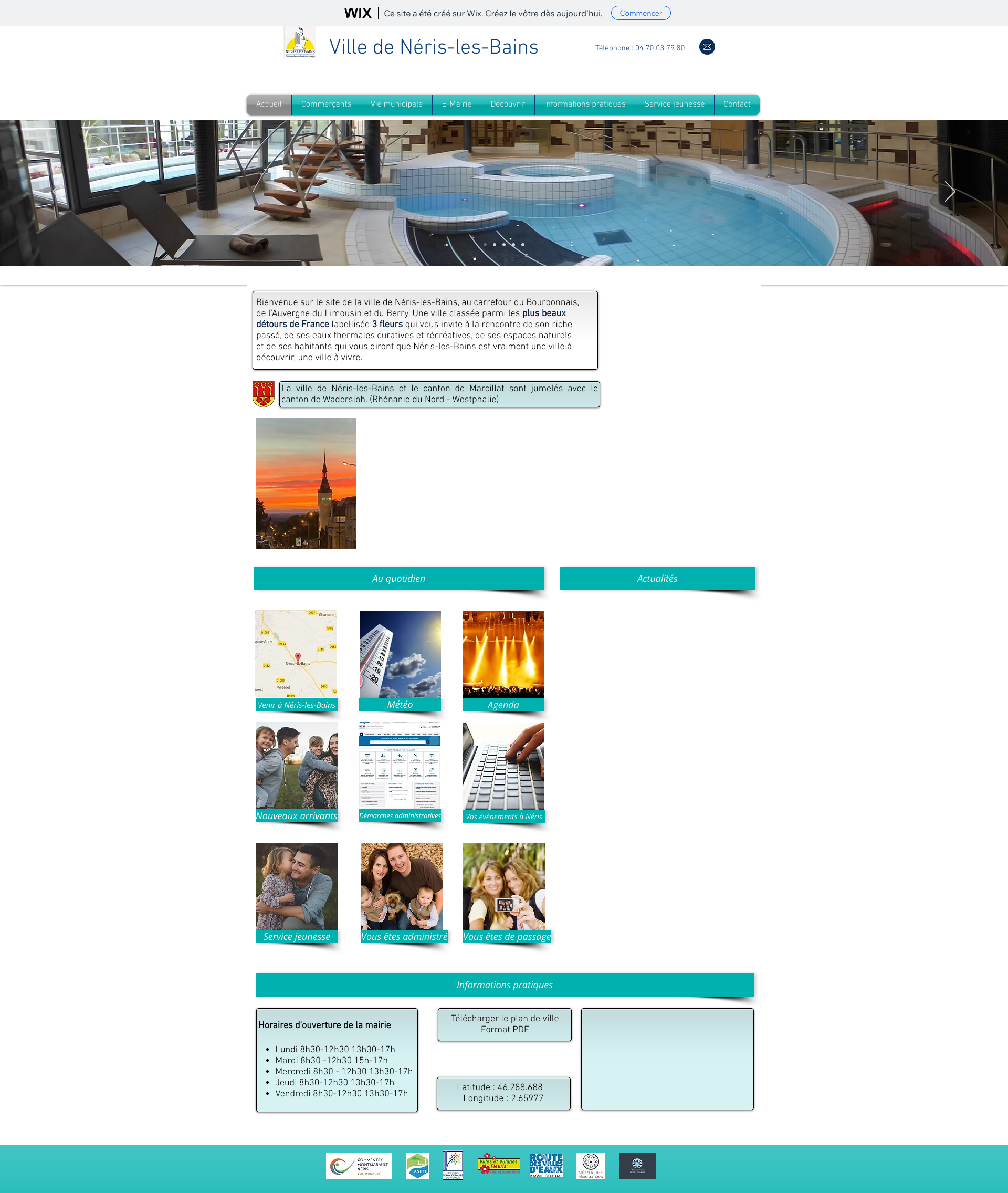 Aperçu du site