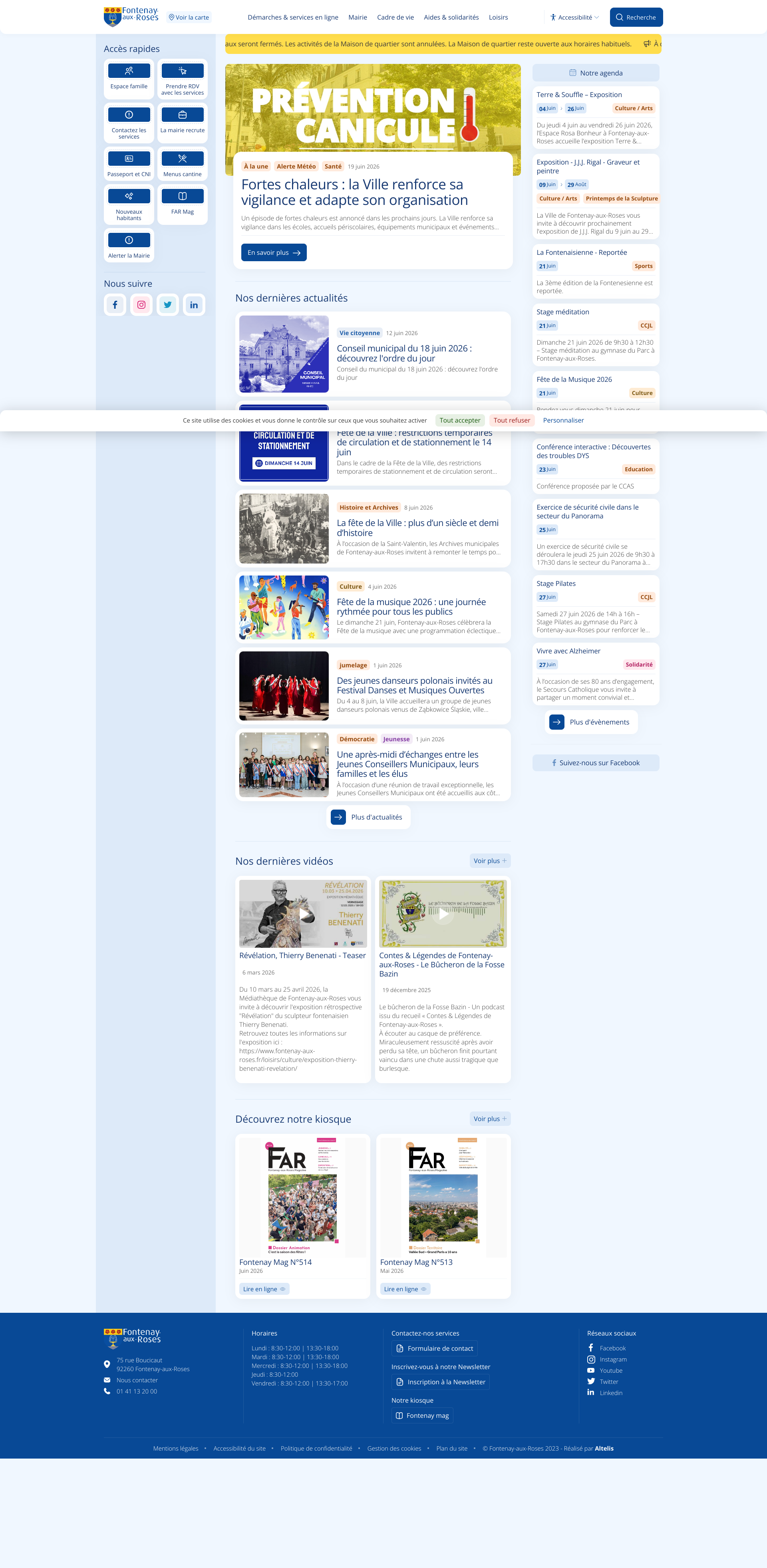 Aperçu du site