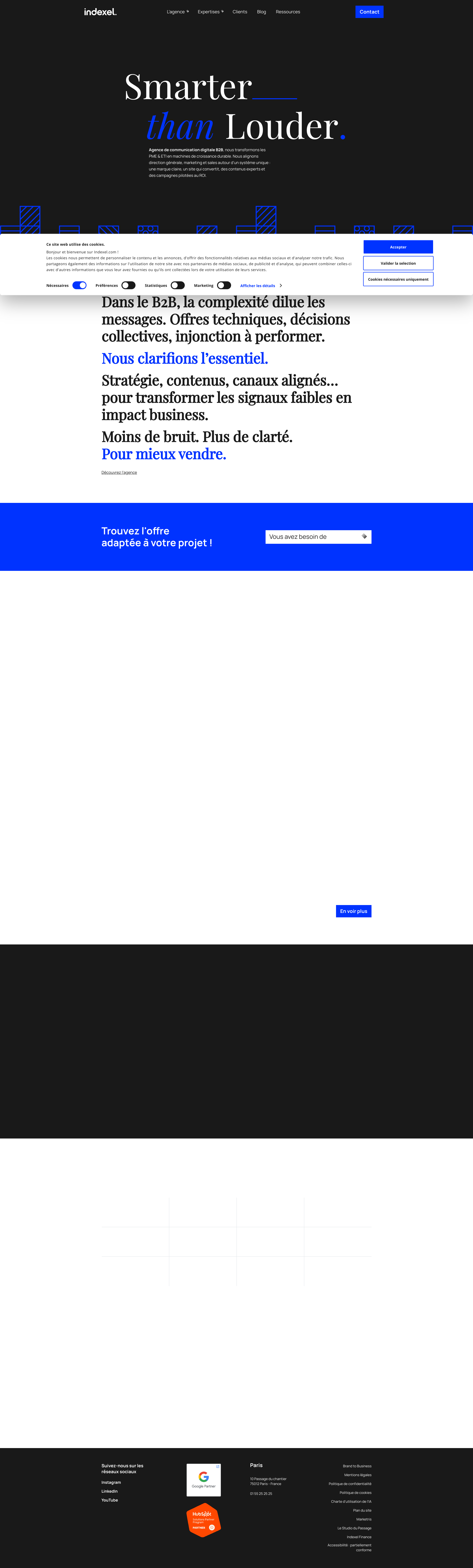 Aperçu du site