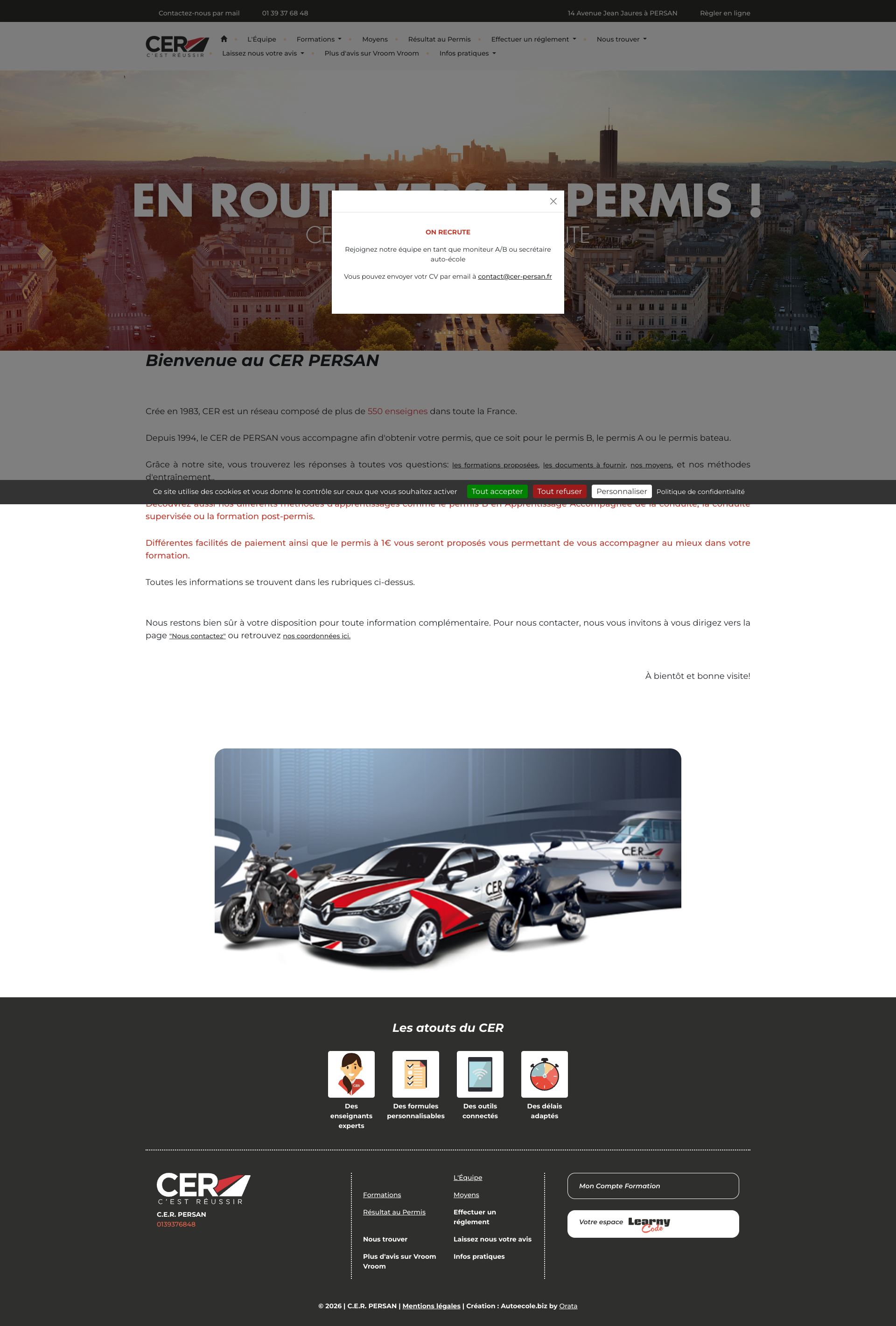 Aperçu du site