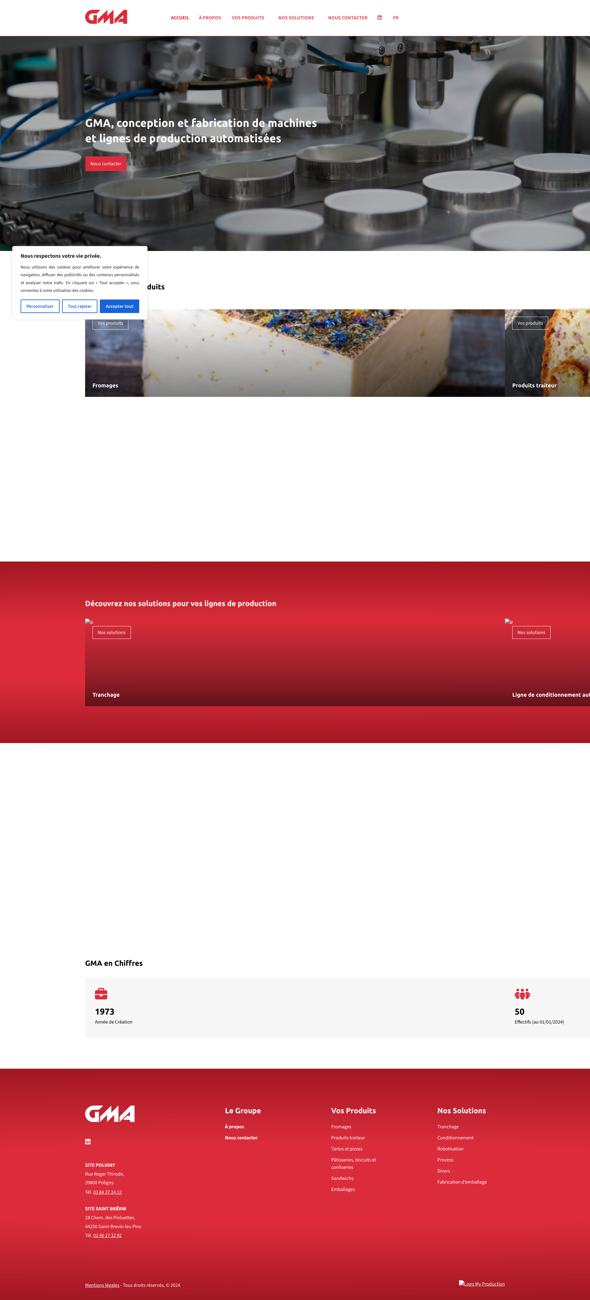 Aperçu du site