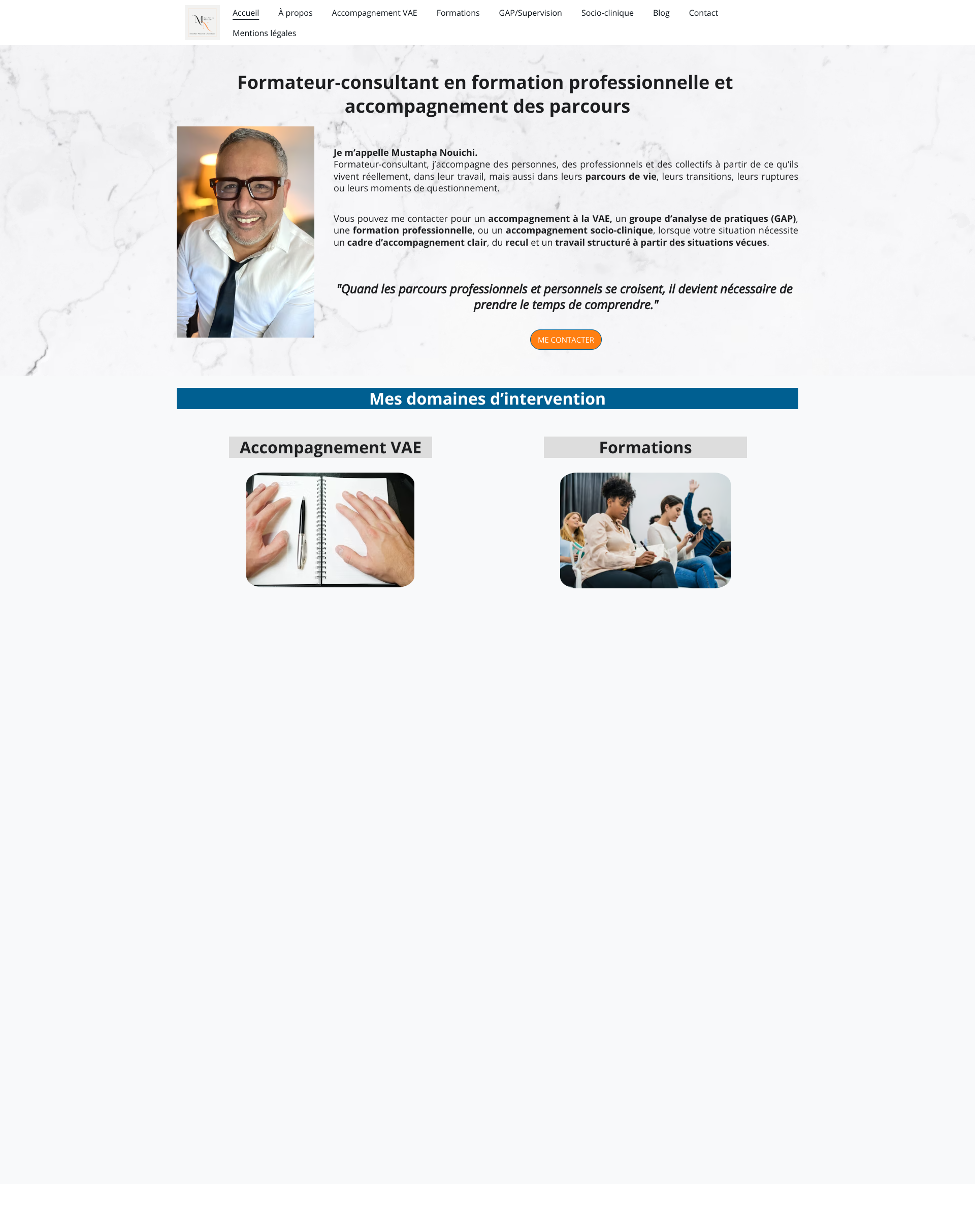 Aperçu du site