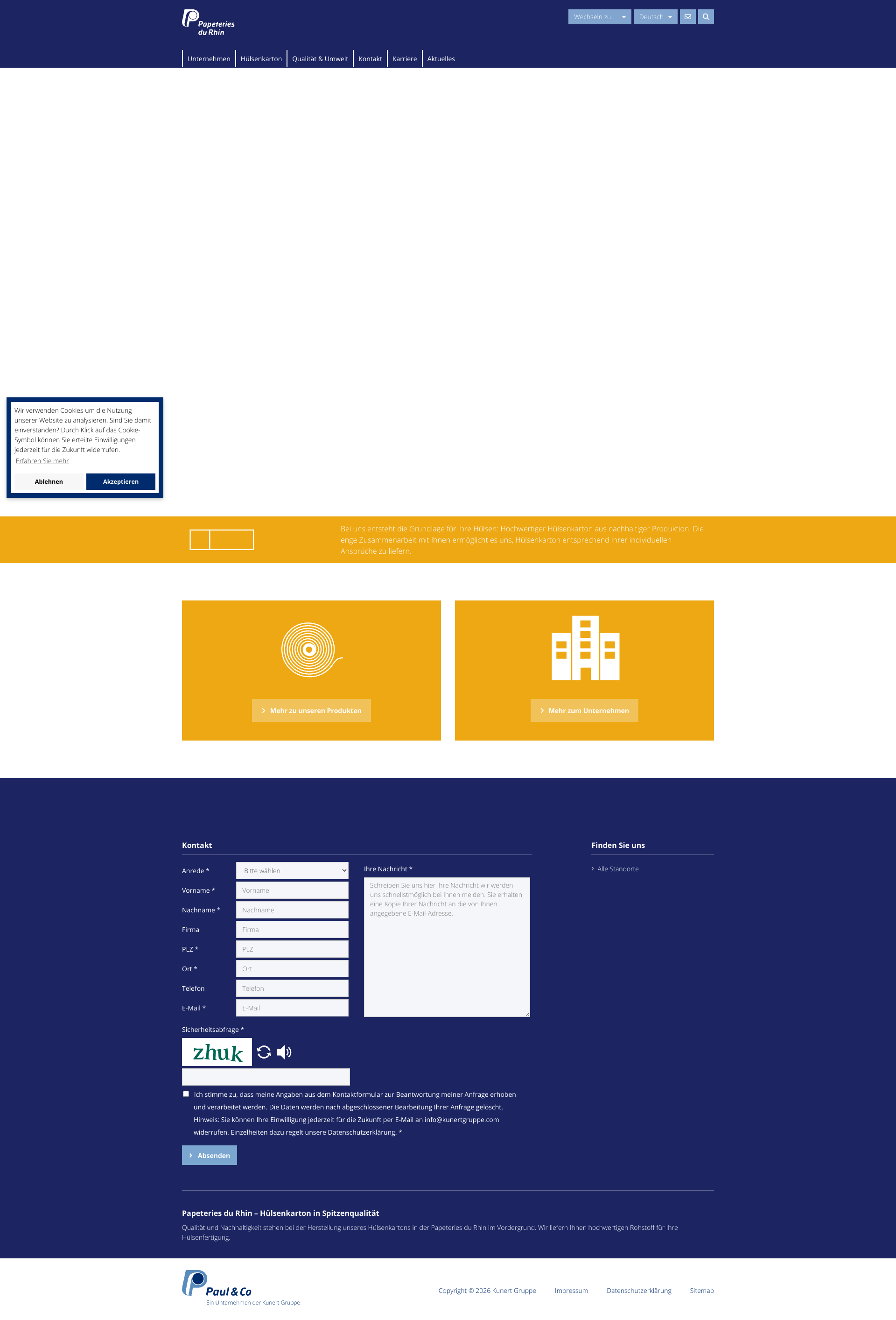 Aperçu du site