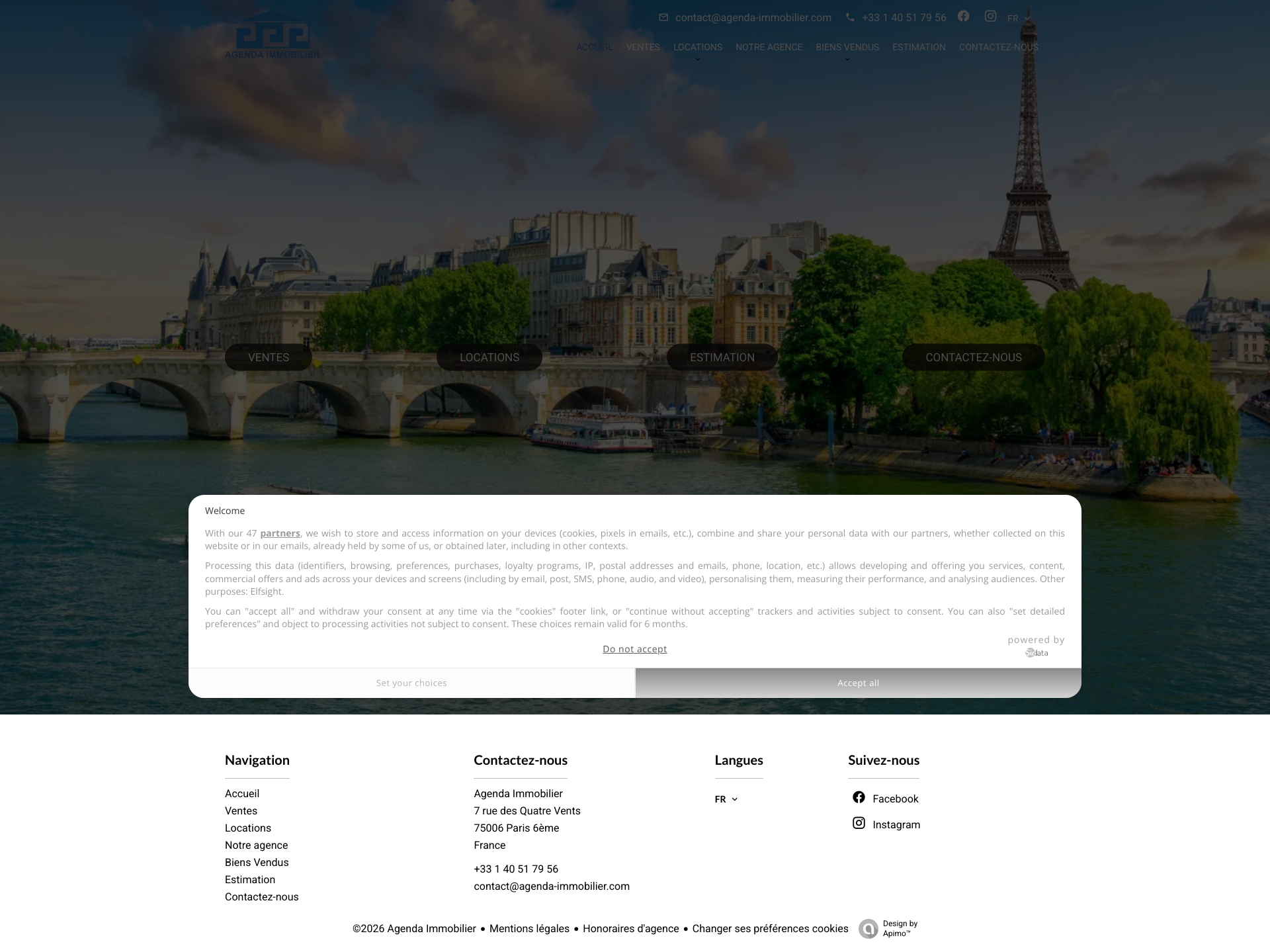 Aperçu du site