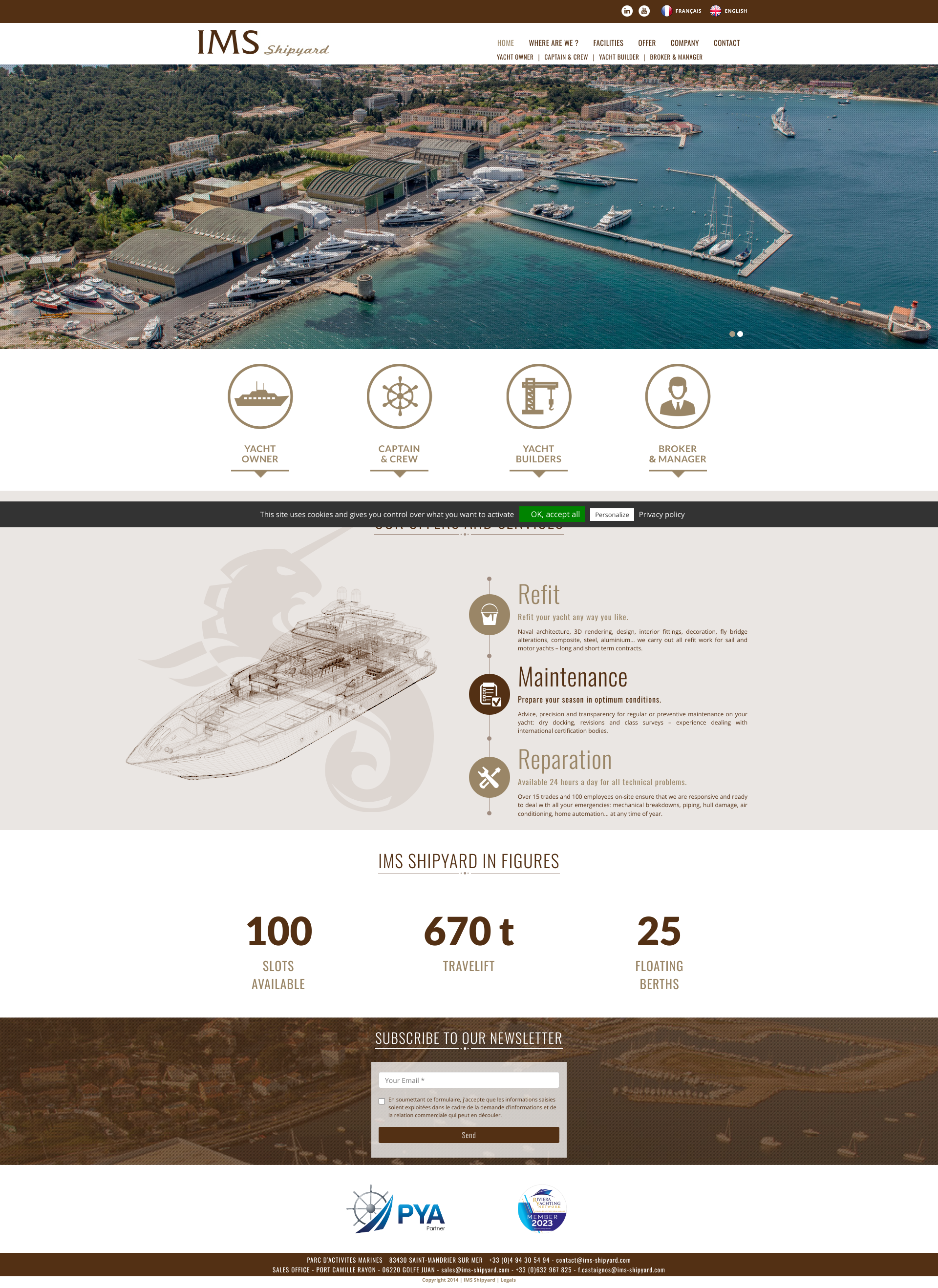 Aperçu du site