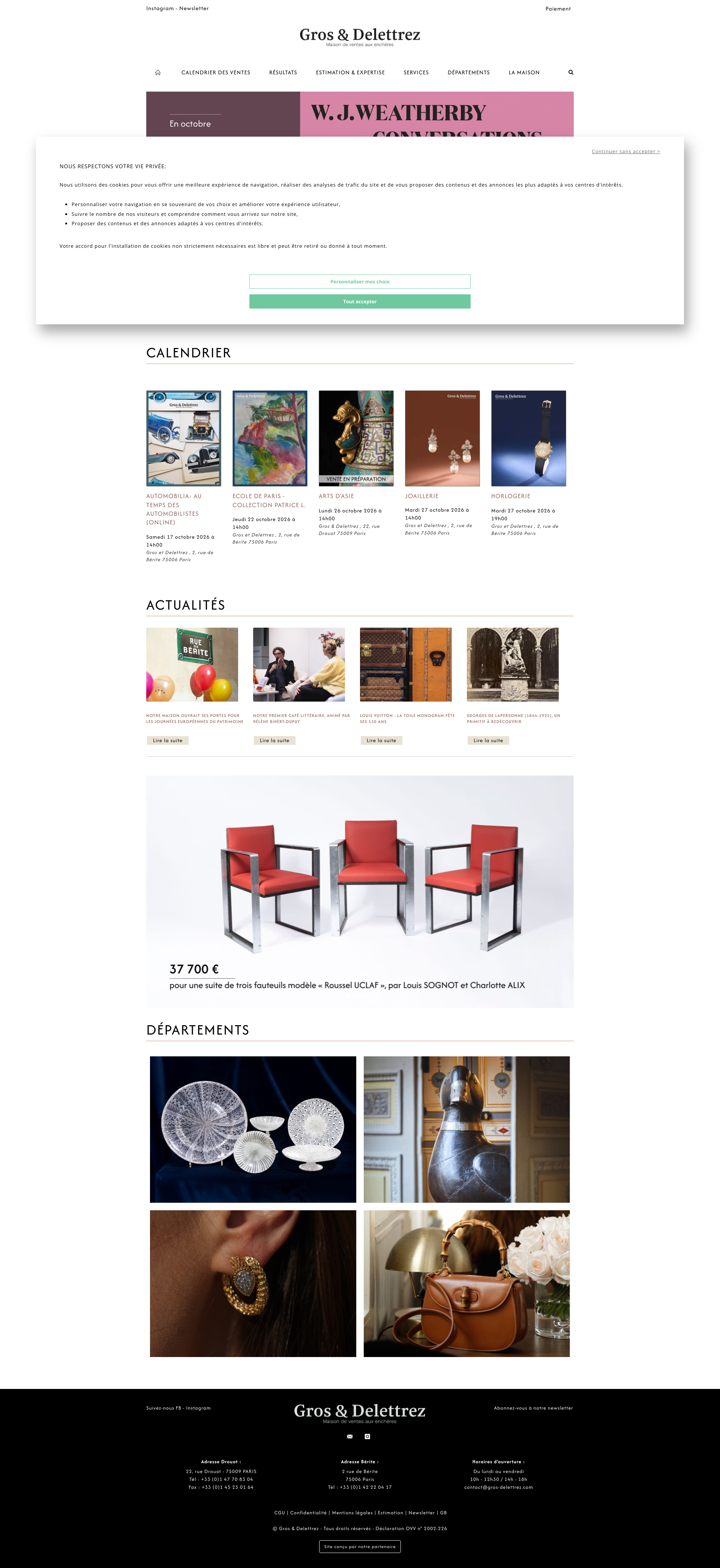 Aperçu du site