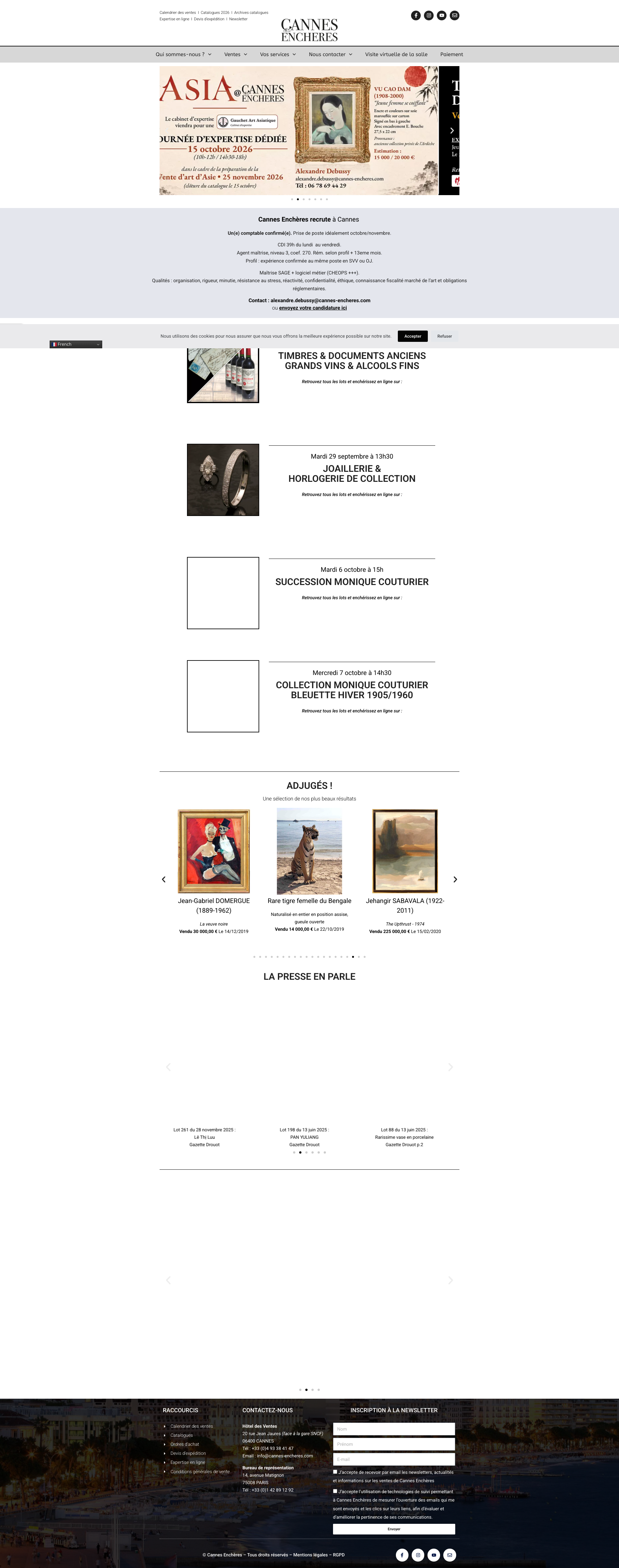 Aperçu du site