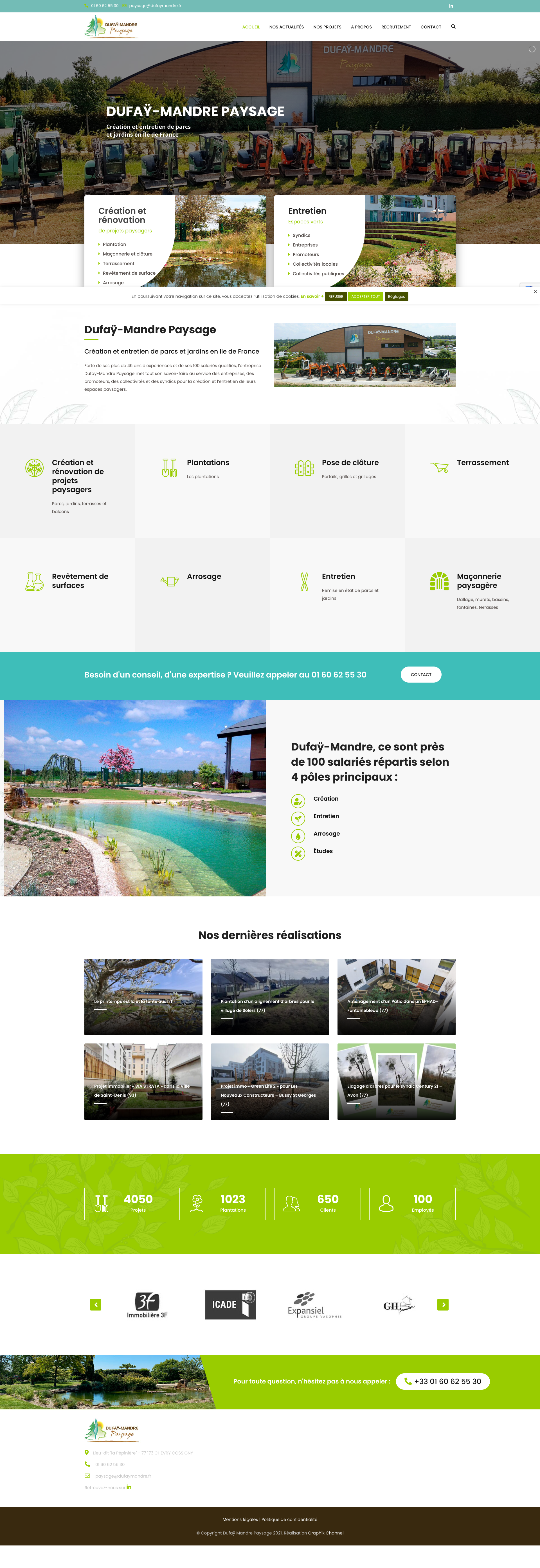 Aperçu du site