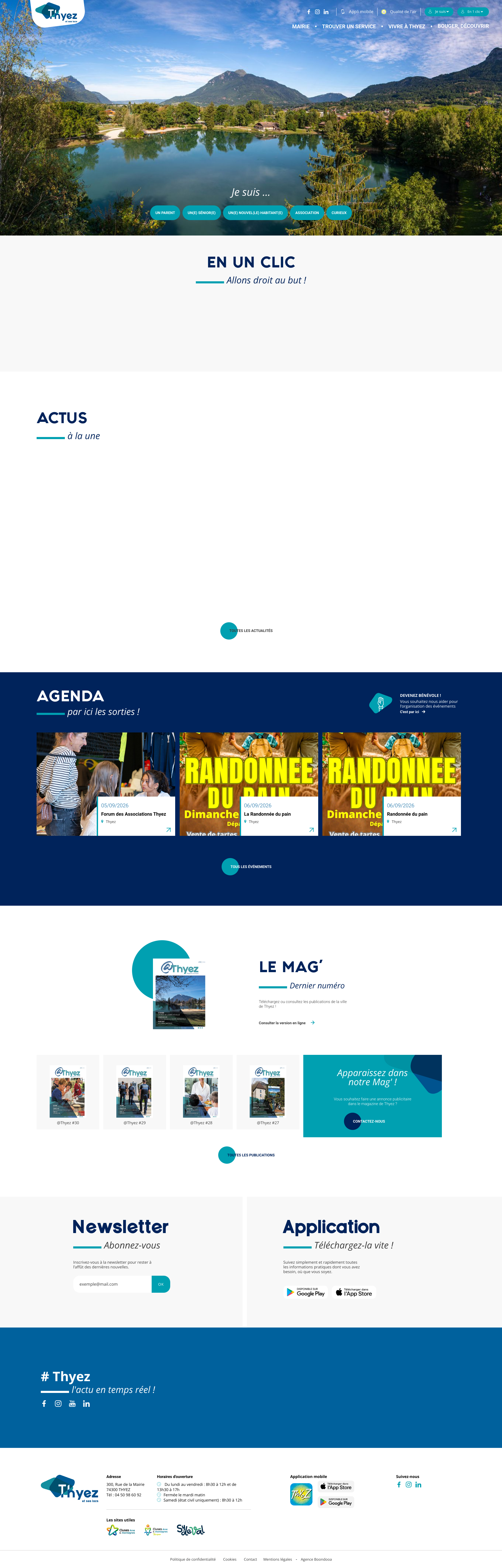 Aperçu du site