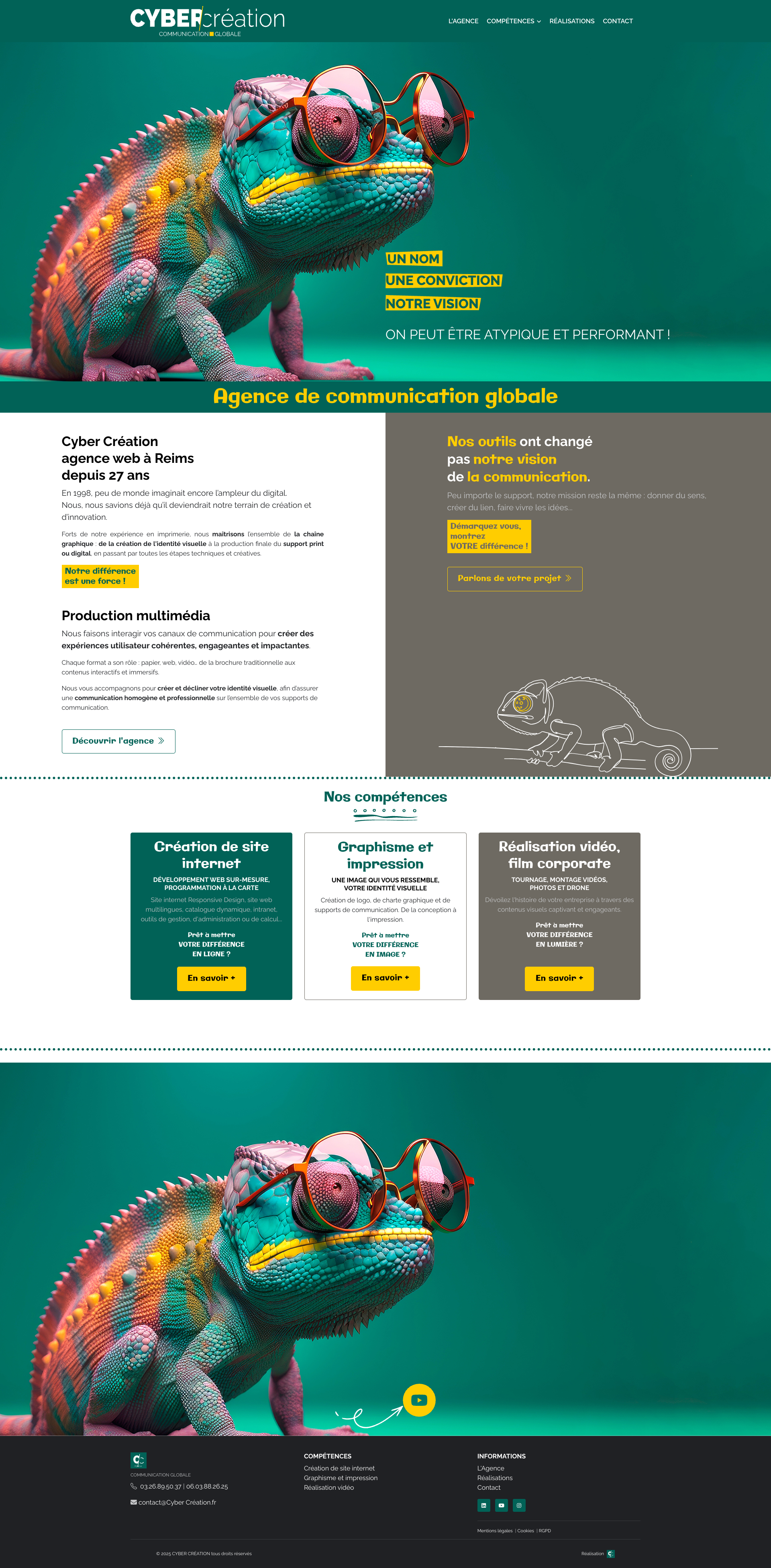 Aperçu du site