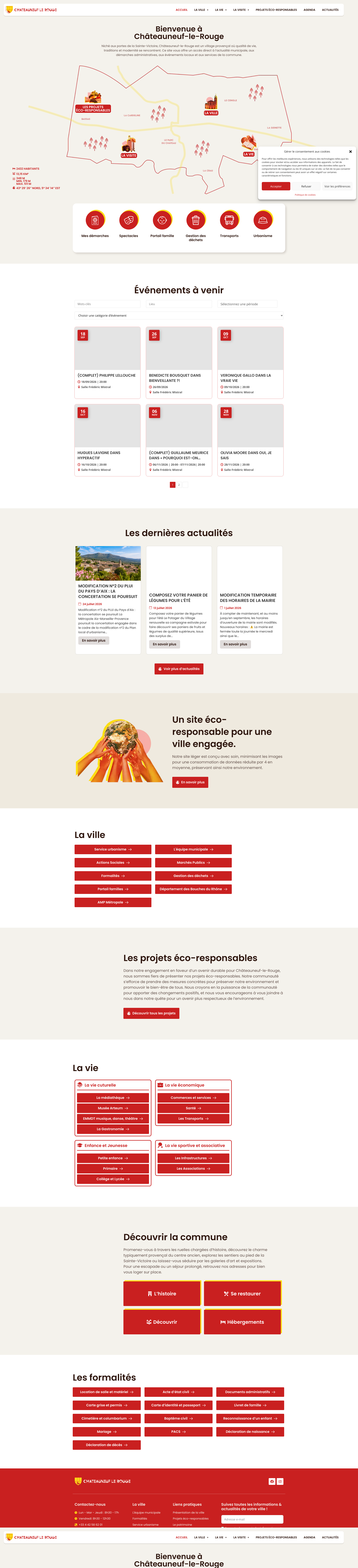Aperçu du site
