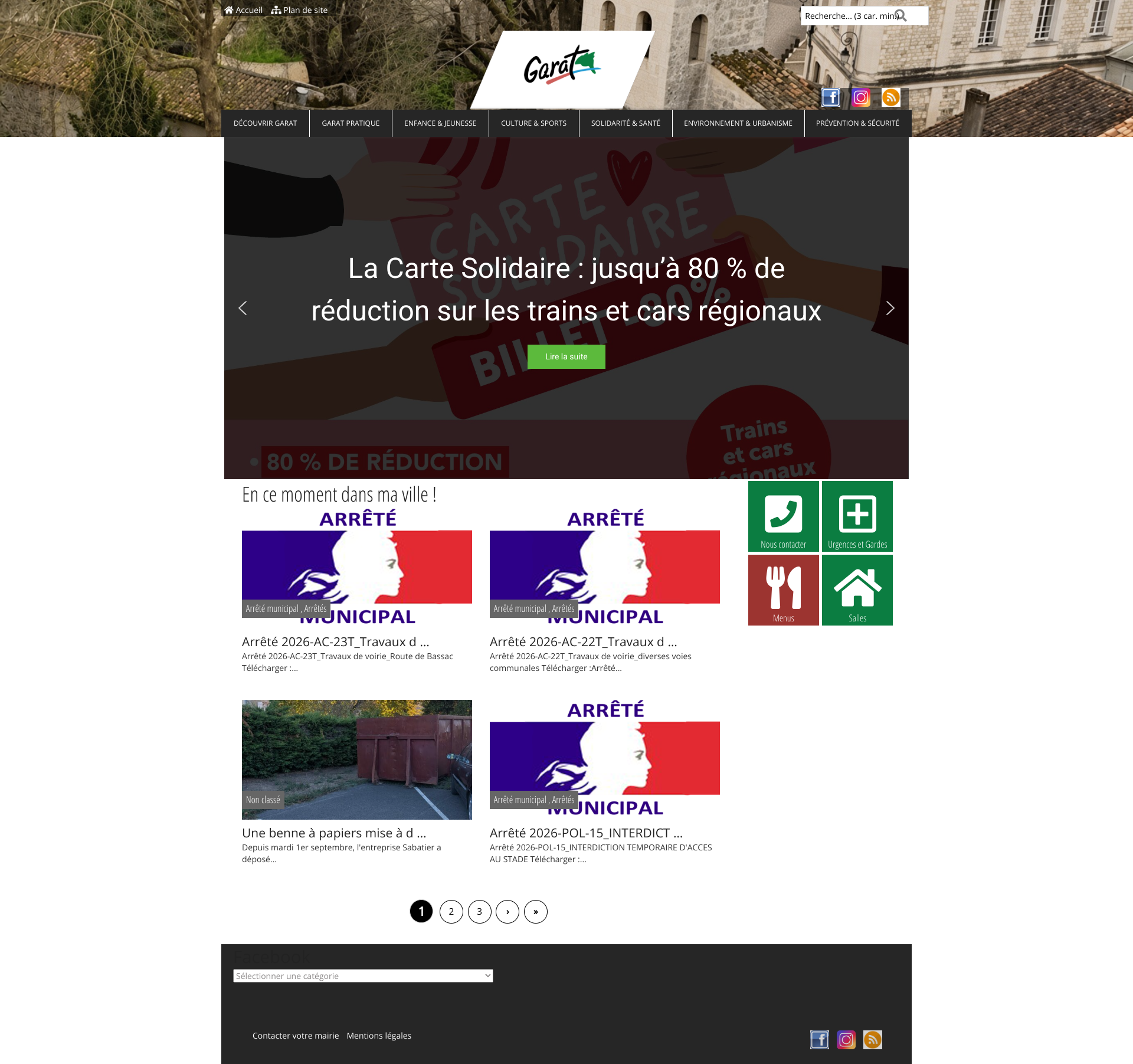 Aperçu du site