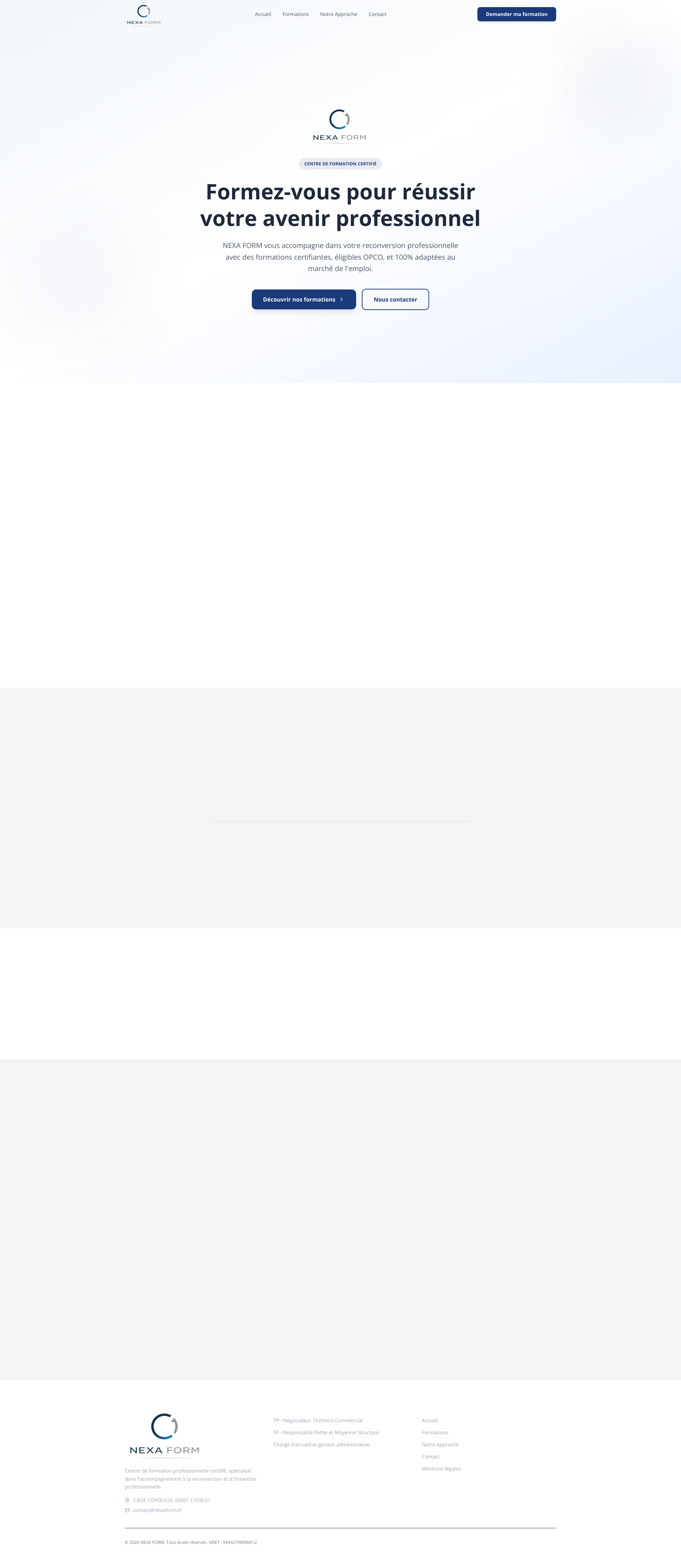 Aperçu du site