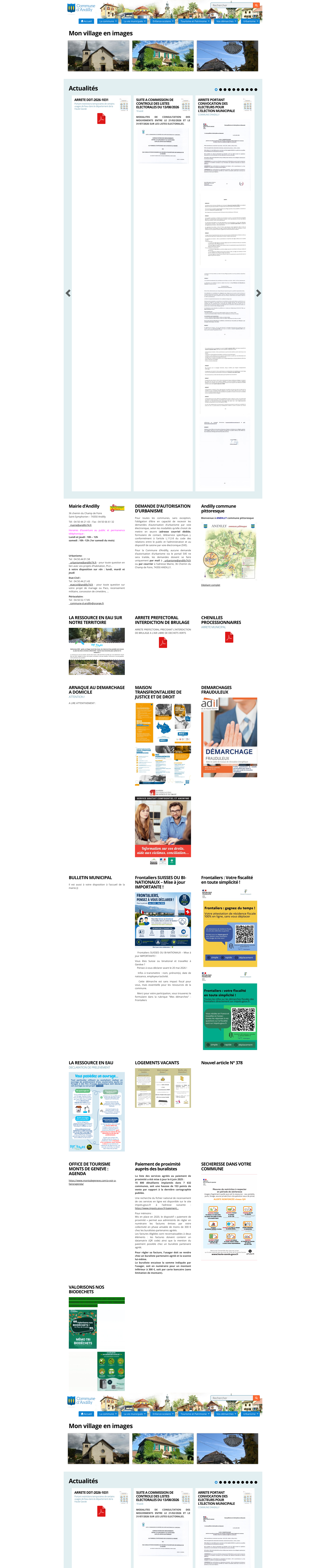 Aperçu du site