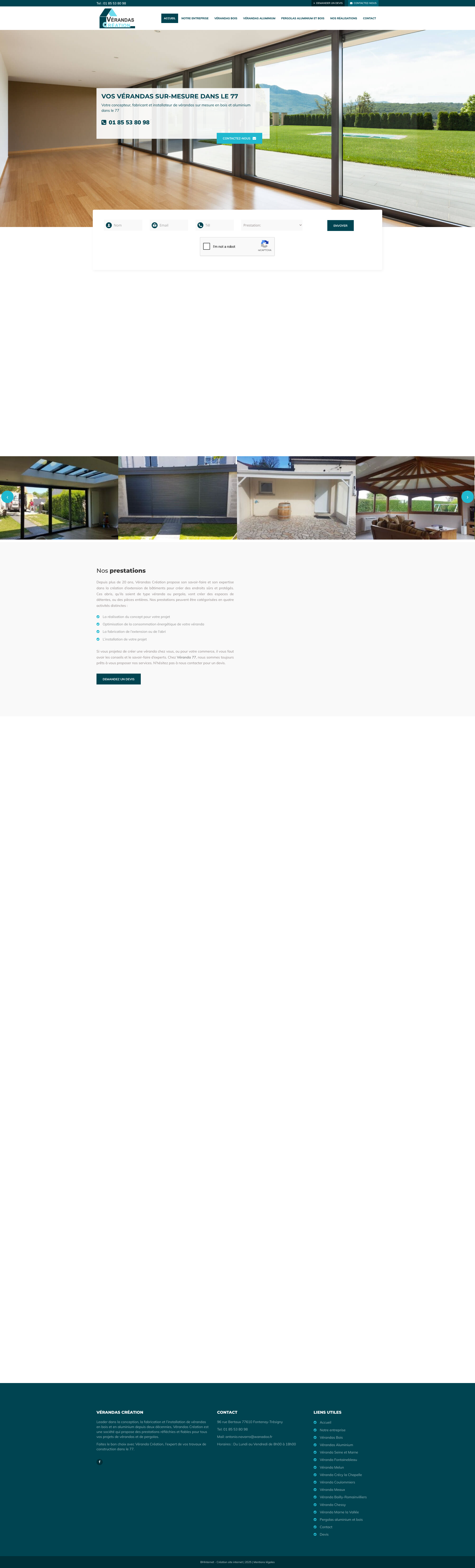 Aperçu du site