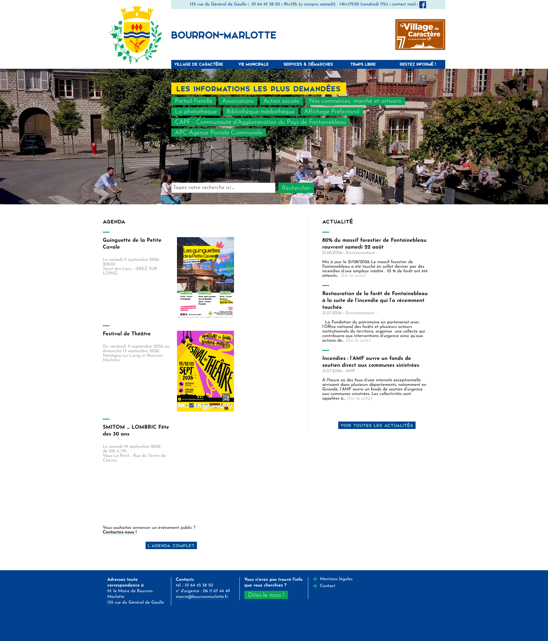Aperçu du site