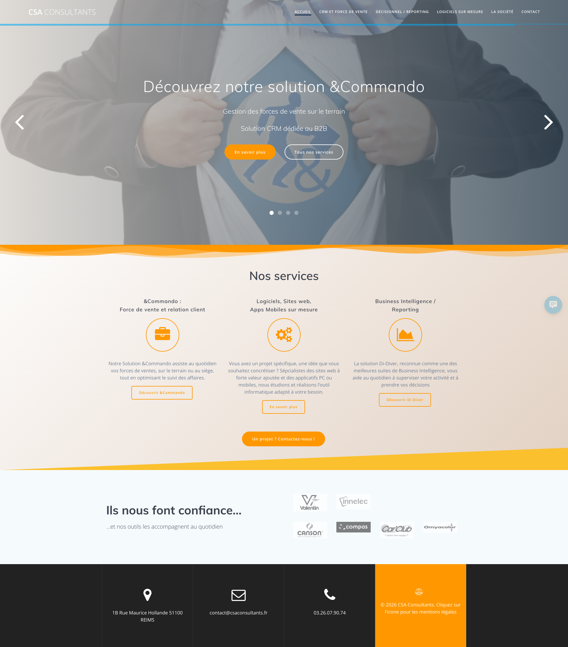 Aperçu du site
