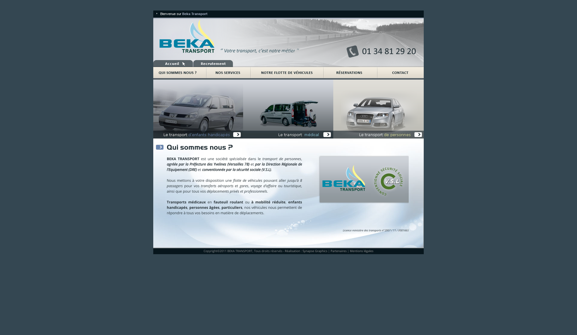 Aperçu du site