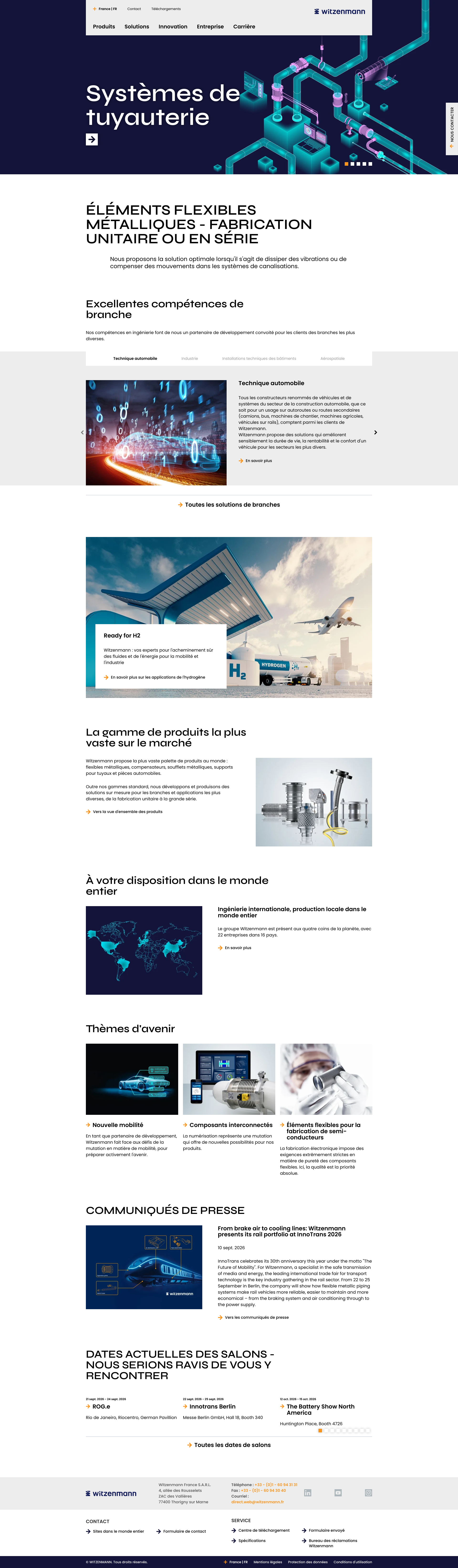 Aperçu du site