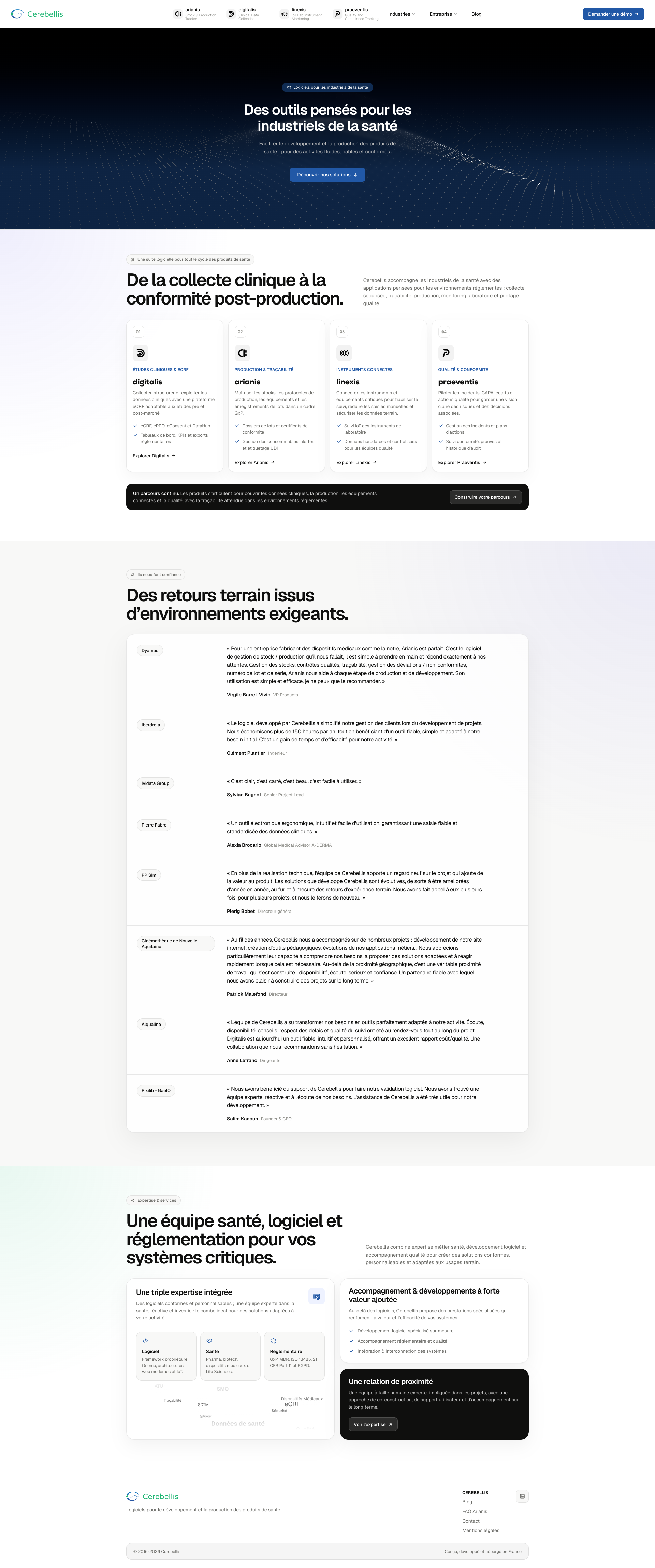 Aperçu du site