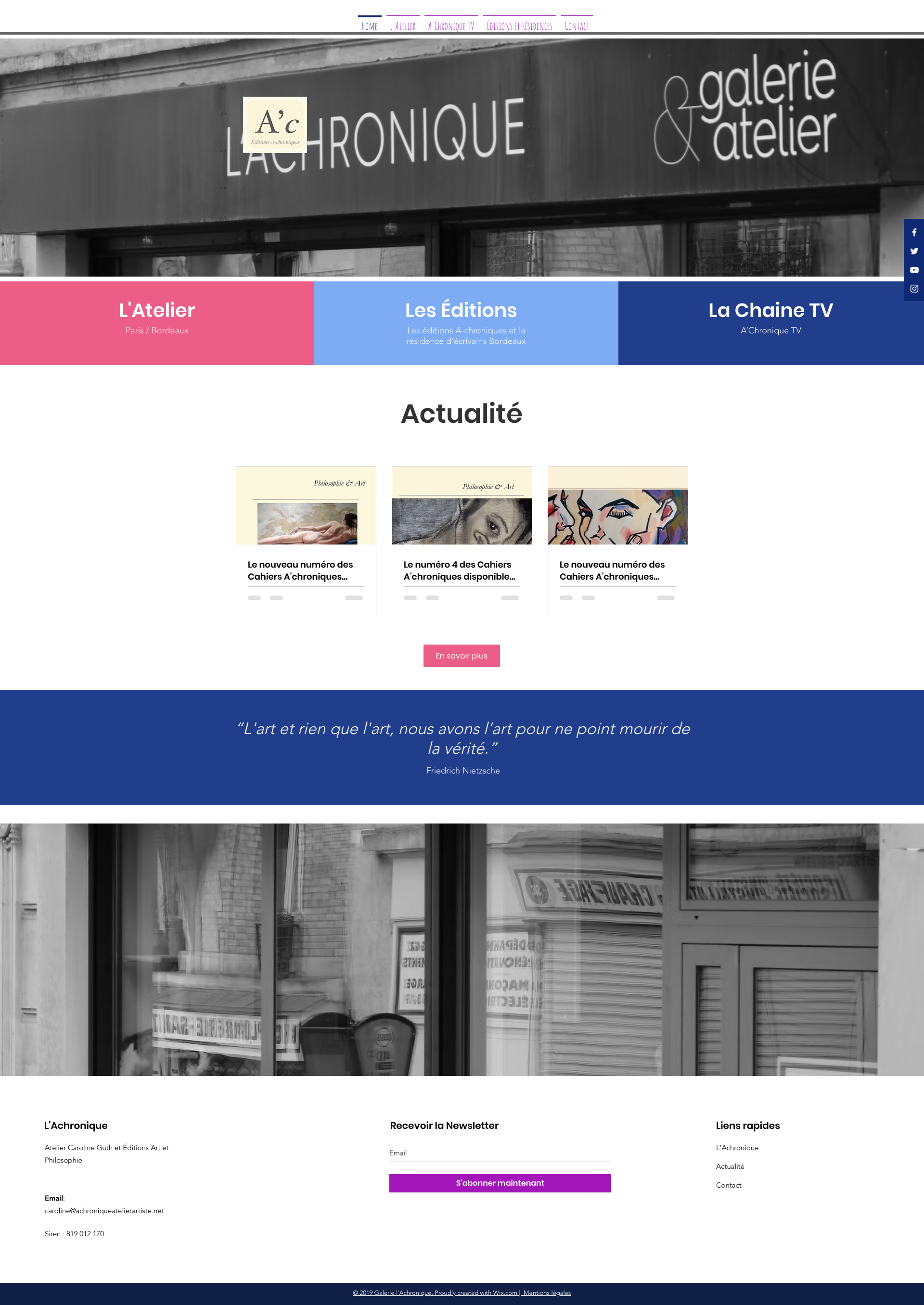 Aperçu du site
