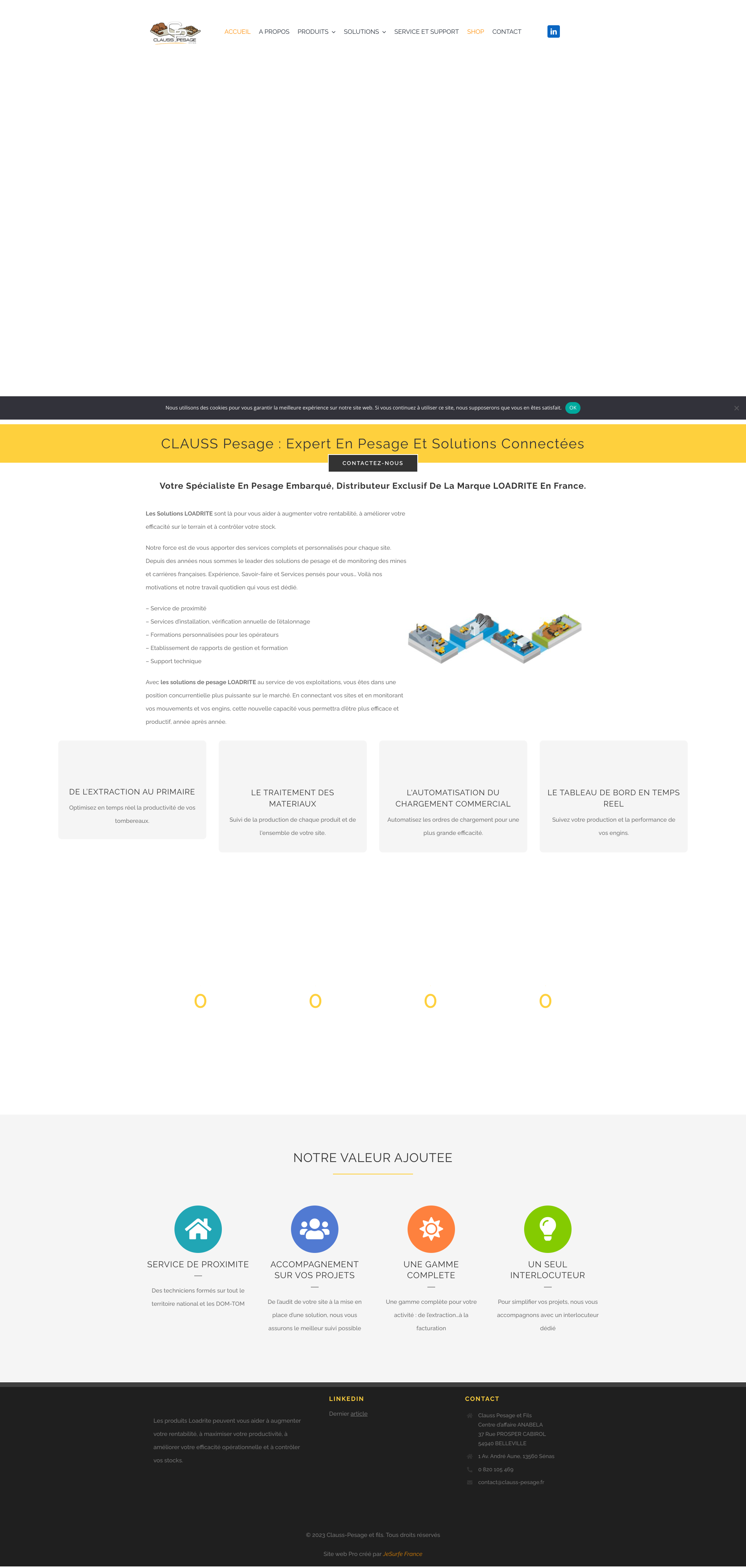 Aperçu du site