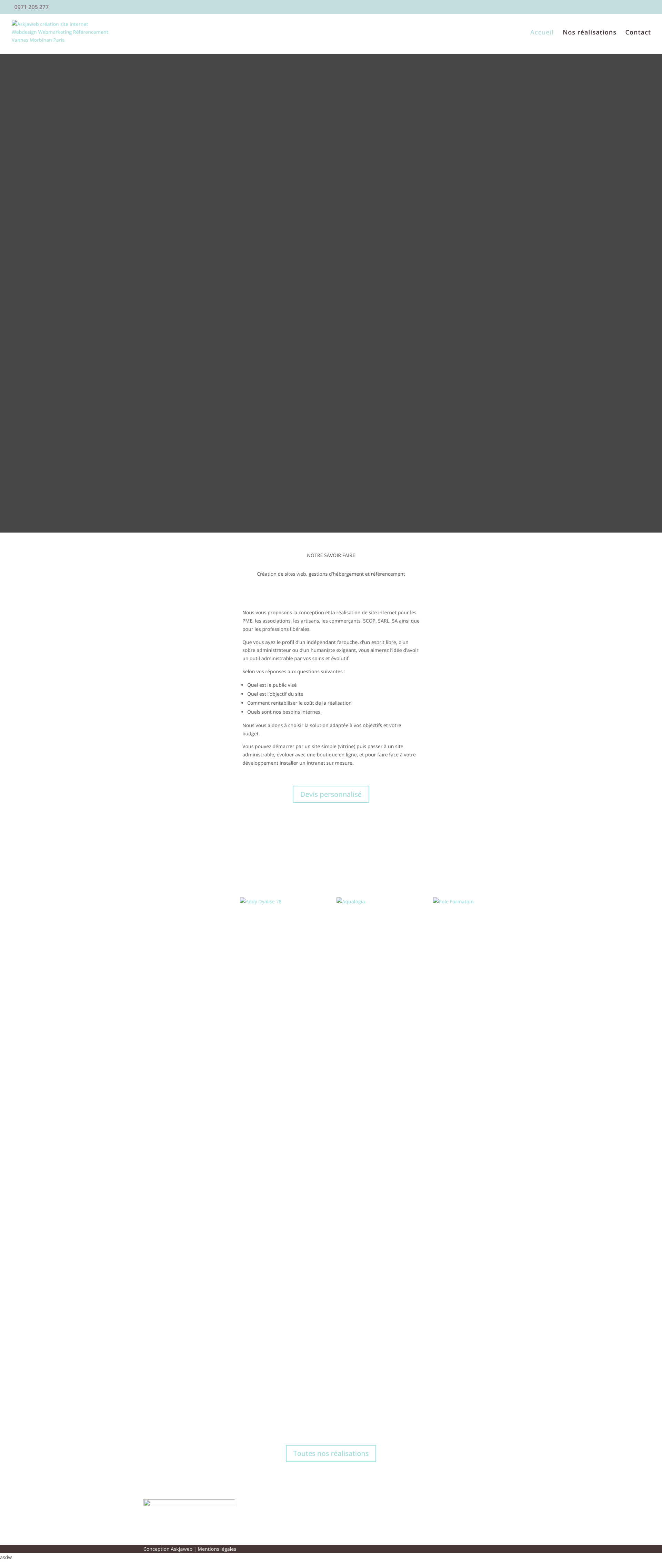 Aperçu du site